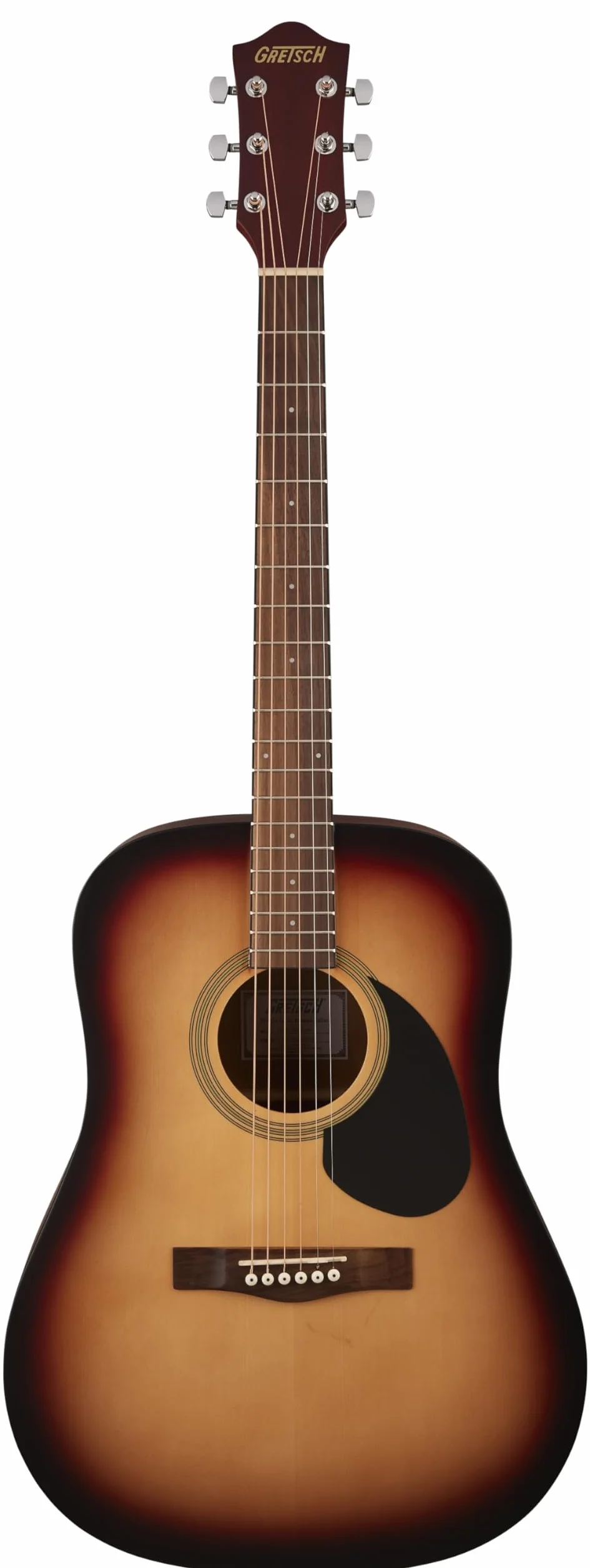 Gretsch Prelude™ D100 Dreadnought acoustique, Sunburst. Guitare idéale pour débutants.