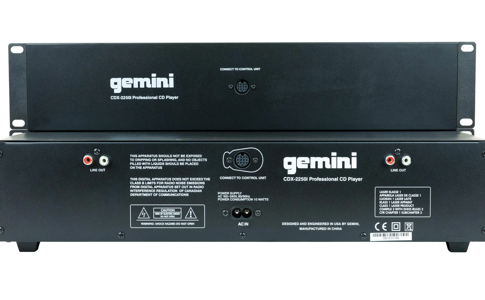 Gemini CDX2250 Lecteur multimédia Noir