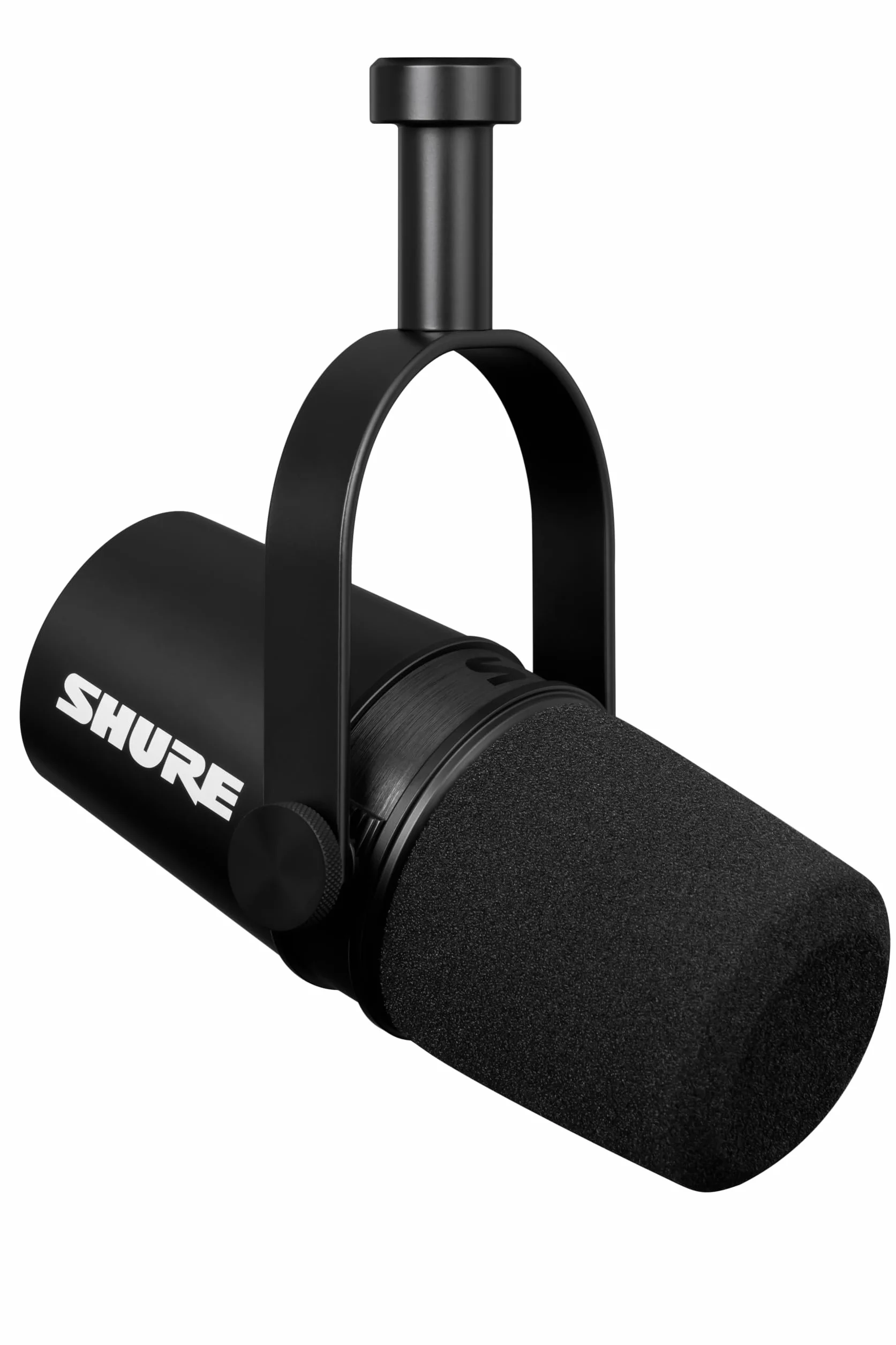Shure MV7X XLR Podcast Microphone pour le Podcasting, l'enregistrement, la Diffusion en Direct et les Jeux, Sortie Casque Intégrée, XLR, Technologie d'isolation de la Voix - Noir