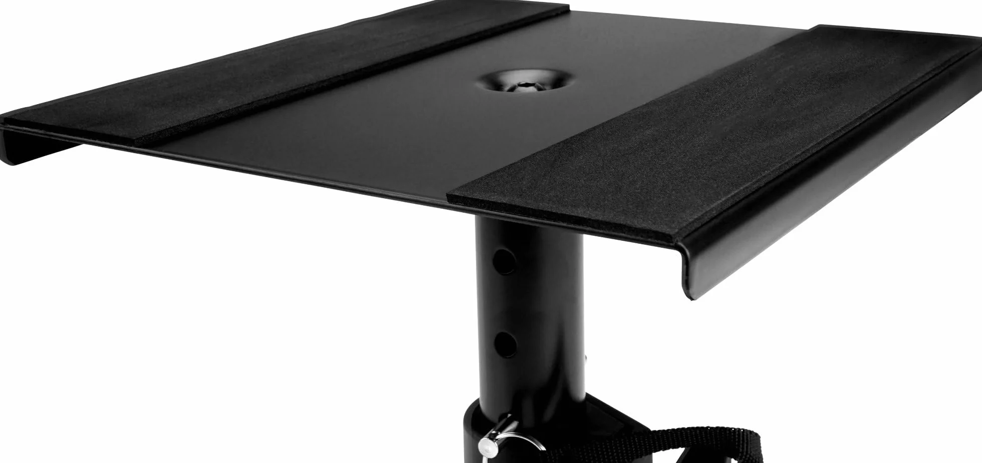 Pronomic SLS-15 Pieds de Table pour Moniteurs de Studio, 2 pieds stables, version basse, réglables 18,5-27,5 cm, surface avec bandes auto-agrippantes, couleur noire.