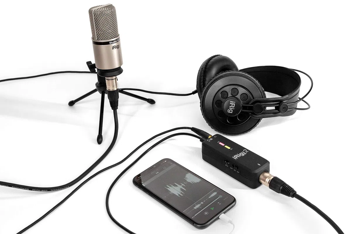IK Multimedia iRig Pre 2 Préampli microphone pour smartphones, tablettes et caméras vidéo