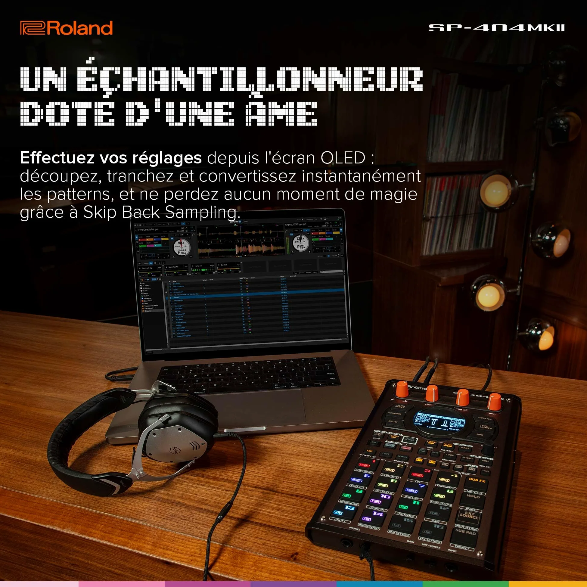 Roland SP-404MKII Échantillonneur et processeur d'effets créatif | Le légendaire SP-404 Beat Maker avec de nombreuses améliorations | Programmation rapide | Mémoire interne de 16 Go