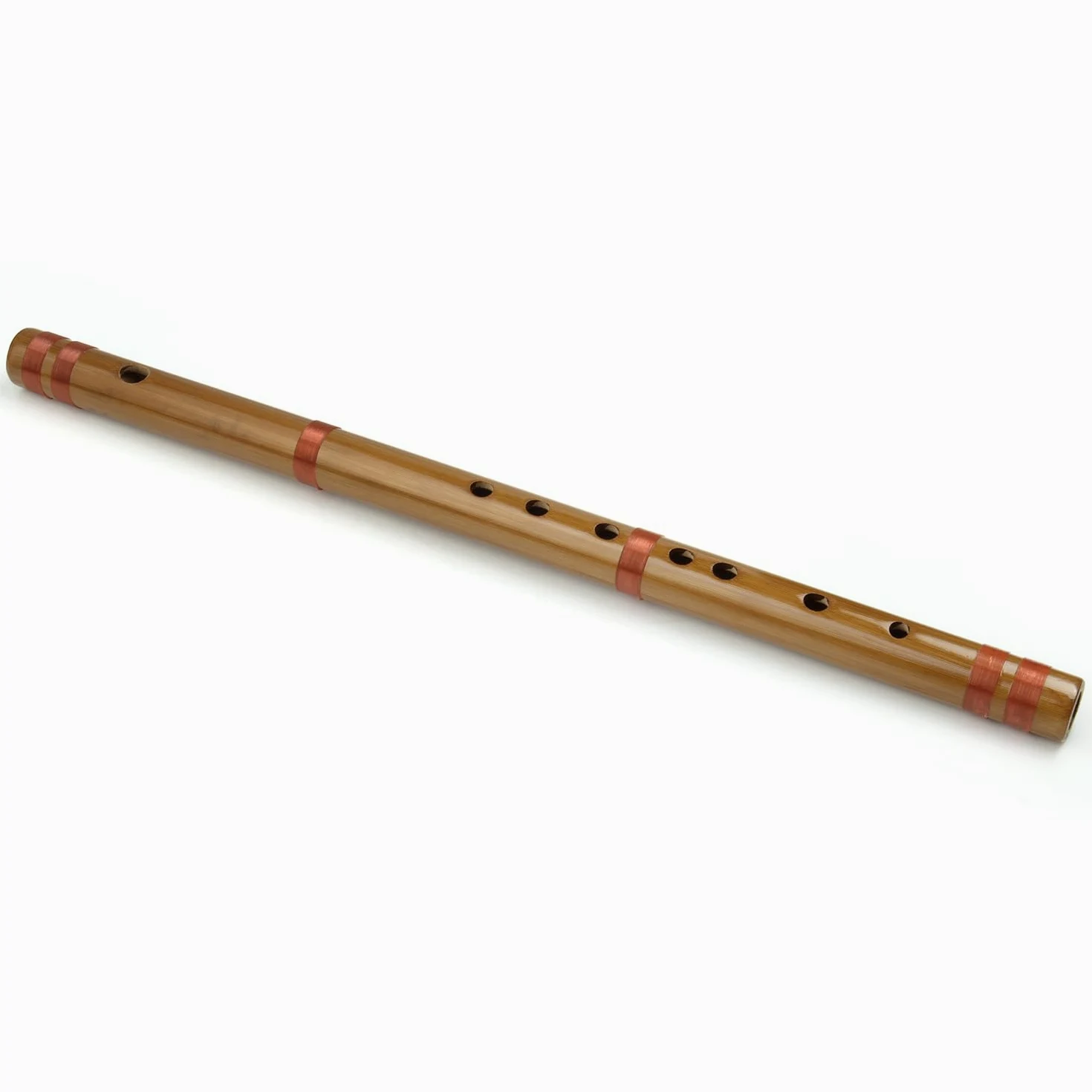 SUTILA Flûte japonaise Shinobue 7/8 hon faite à la main en bambou (7hon avec ligne rouge)