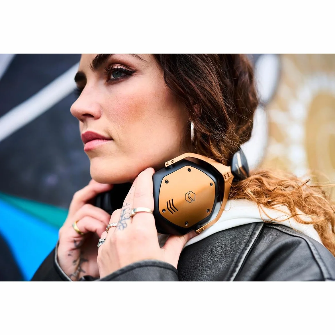 Crossfade 3 V-MODA | Le Casque Filaire circumaural favori des Meilleurs DJs | Un Son Punchy idéal pour l'ambiance survoltée des Clubs – Bronze Noir