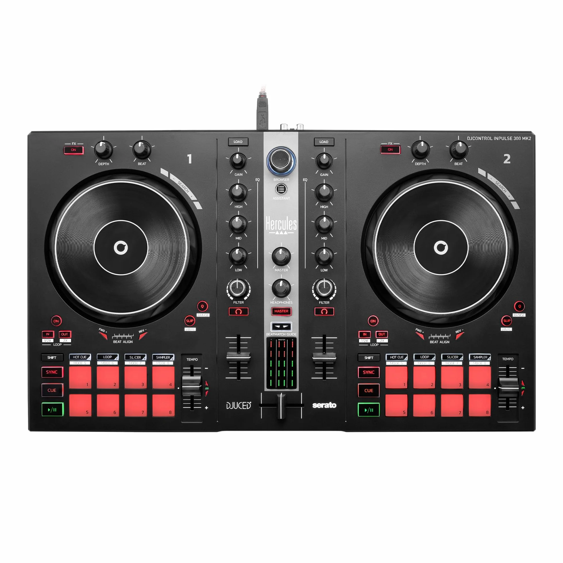 Hercules DJ Essentials Kit – Kit tout-en-un pour apprendre à mixer – Logiciels et tutoriels inclus