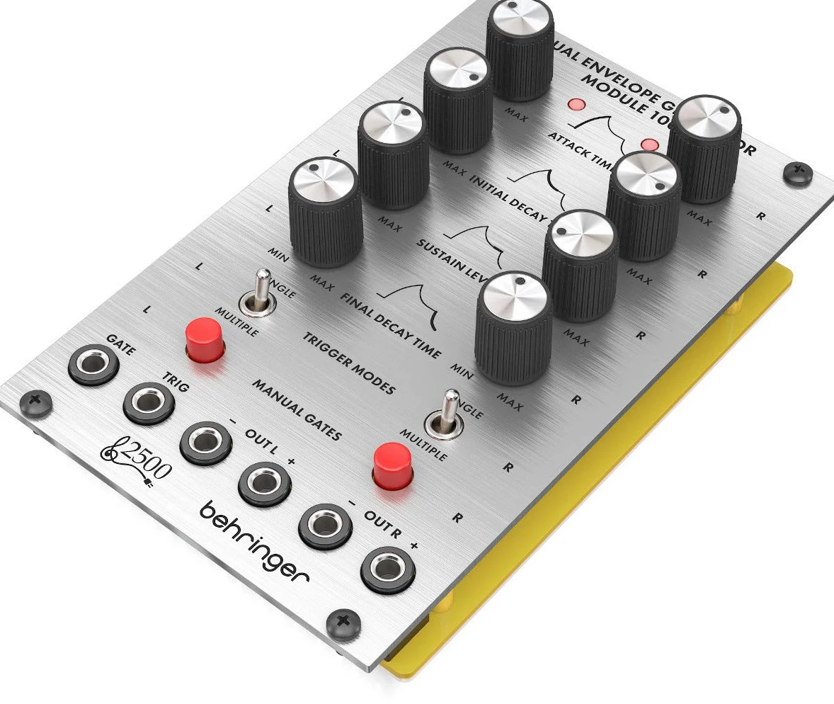 Behringer DUAL ENVELOPE GENERATOR MODULE 1003 Module de Génération de Double Enveloppe Analogique Série 2500 pour Eurorack