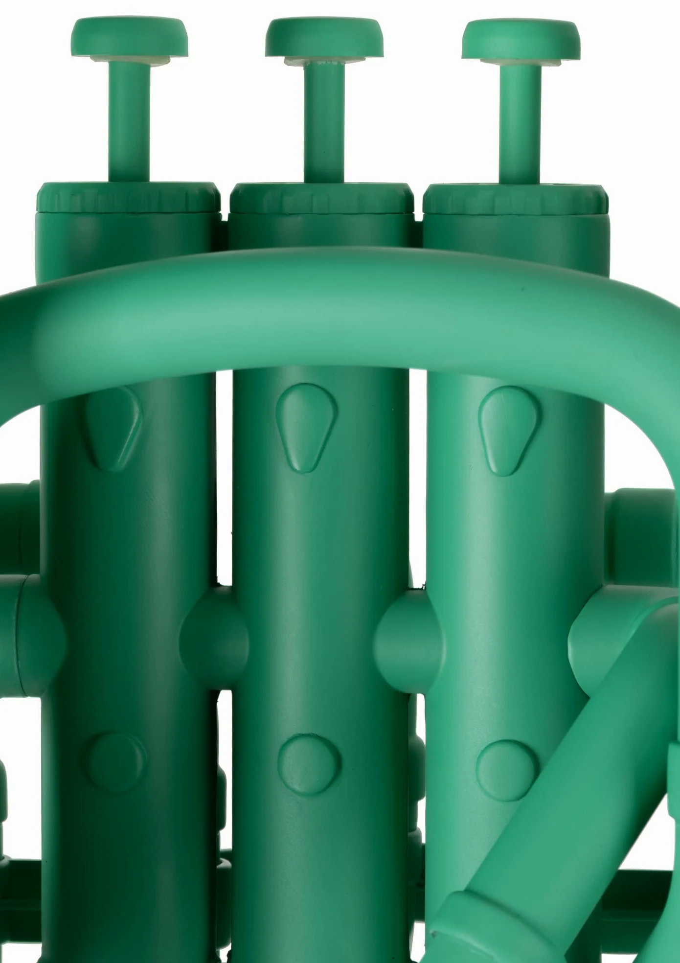 Classic Cantabile MardiBrass Euphonium Bb en plastique - 4 pistons en aluminium - seulement 2,2 kg léger - avec embouchure et housse - vert mat