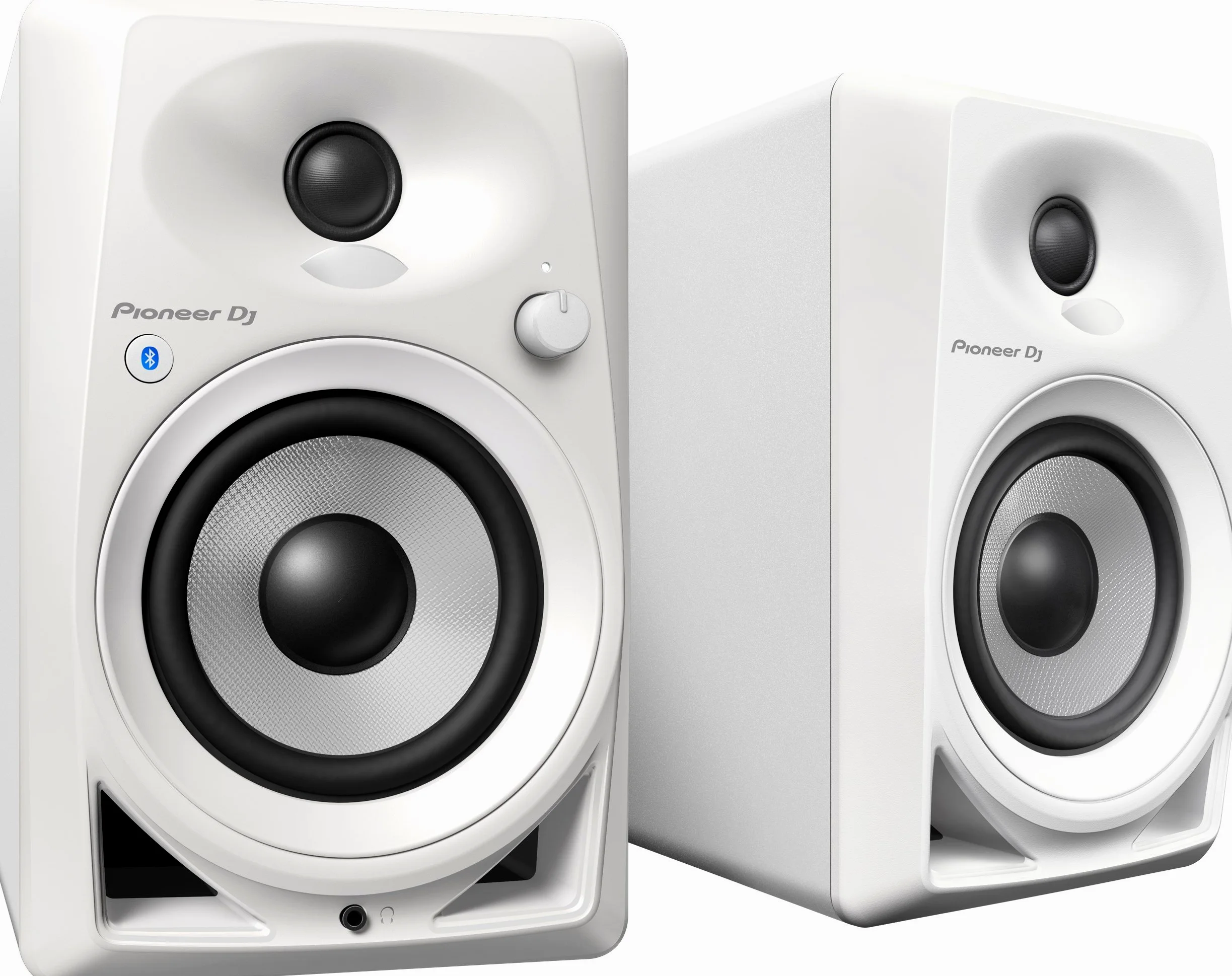 Pioneer DJ DM-40BT-W Bluetooth Studio Monitors, White