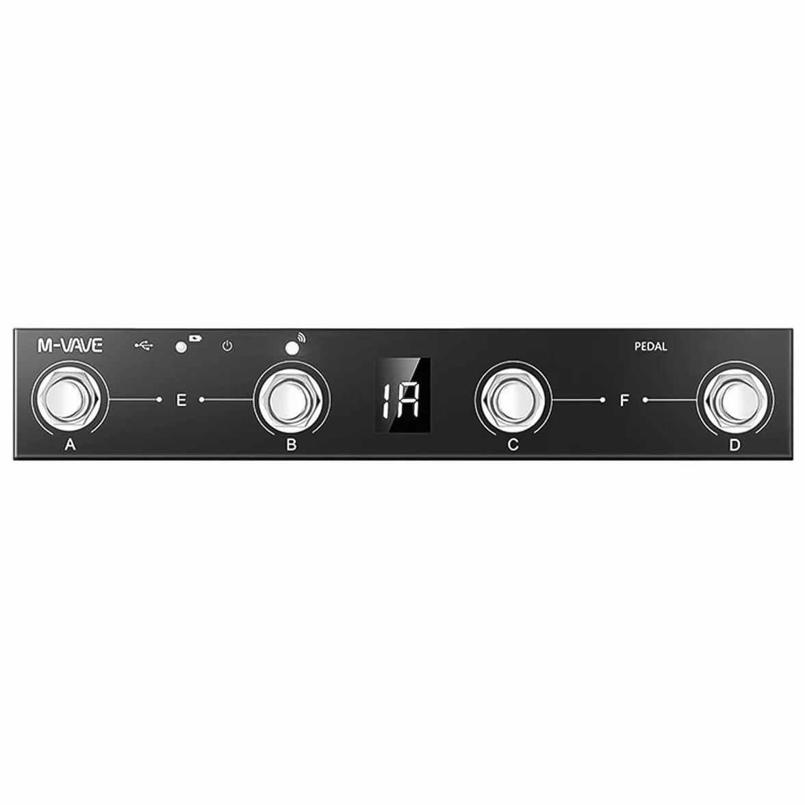 Contrôleur MIDI sans Fil BT Chocolate M-VAVE Pédale de Commande Portable Rechargeable à 4 Boutons avec contrôle par Application pour Musiciens et DJ