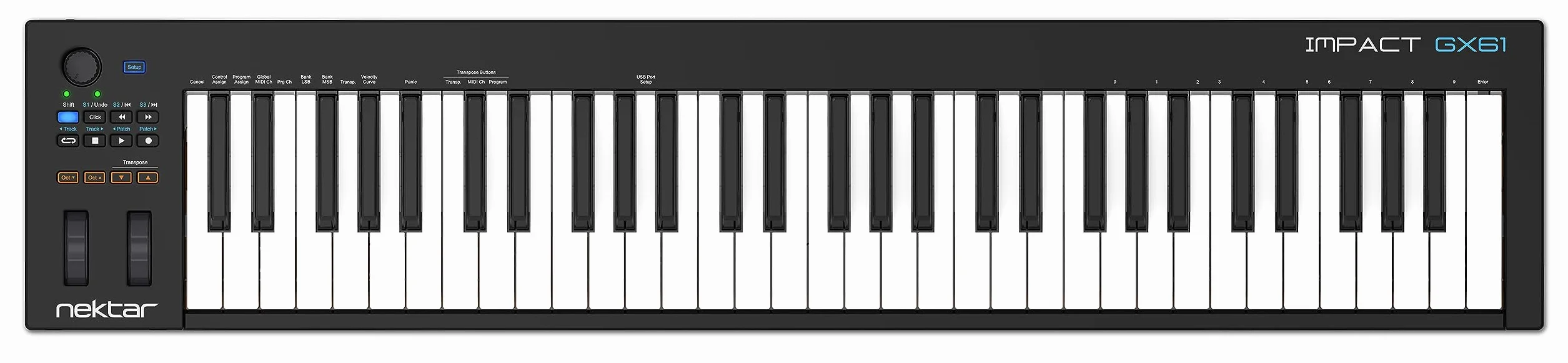 Nektar Impact GX61 Clavier contrôleur Midi USB avec intégration DAW