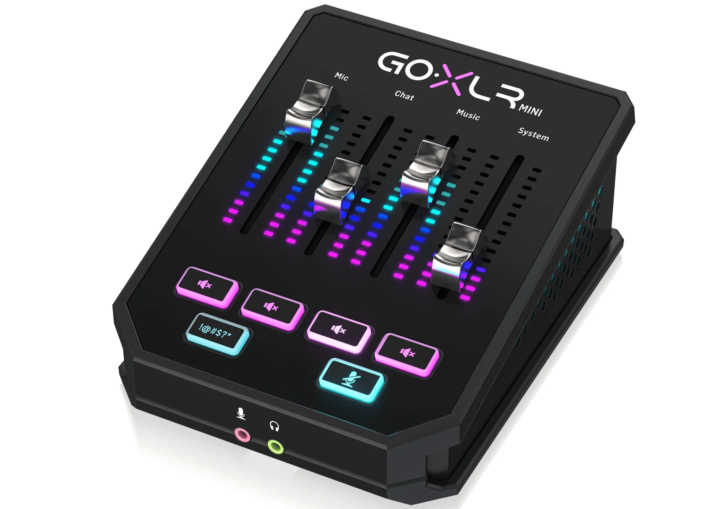 TC Helicon GO-XLR Mini mixeur de transmission en ligne avec interface audio USB et préamplificateurs midas