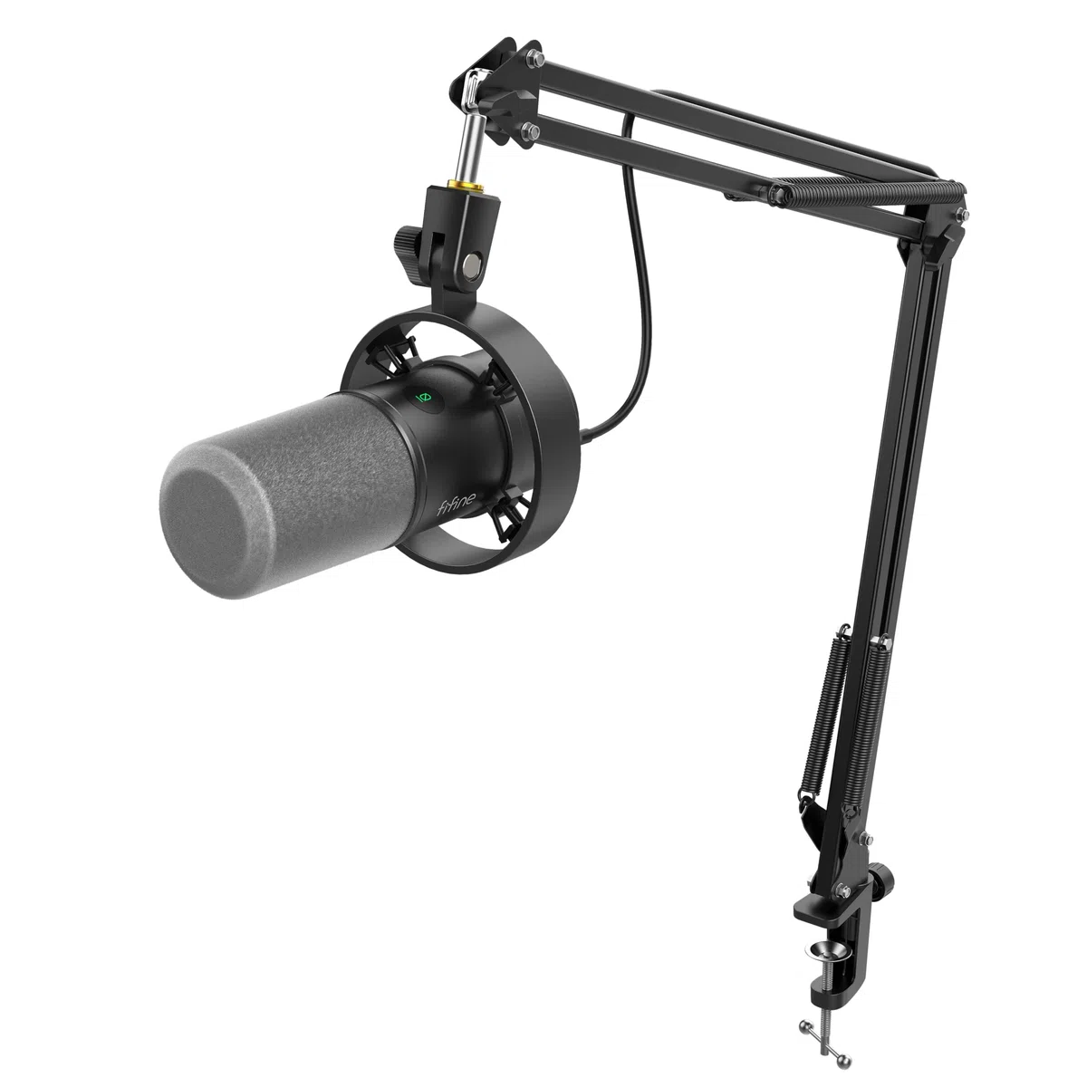 FIFINE Podcast Microphone K688 avec Bras Boom, Kit de Microphone Dynamique USB/XLR pour Studio/Enregistrement de Musique/Diffusion,Compatible avec PC/Ordinateur/mixeur XLR - K688CT