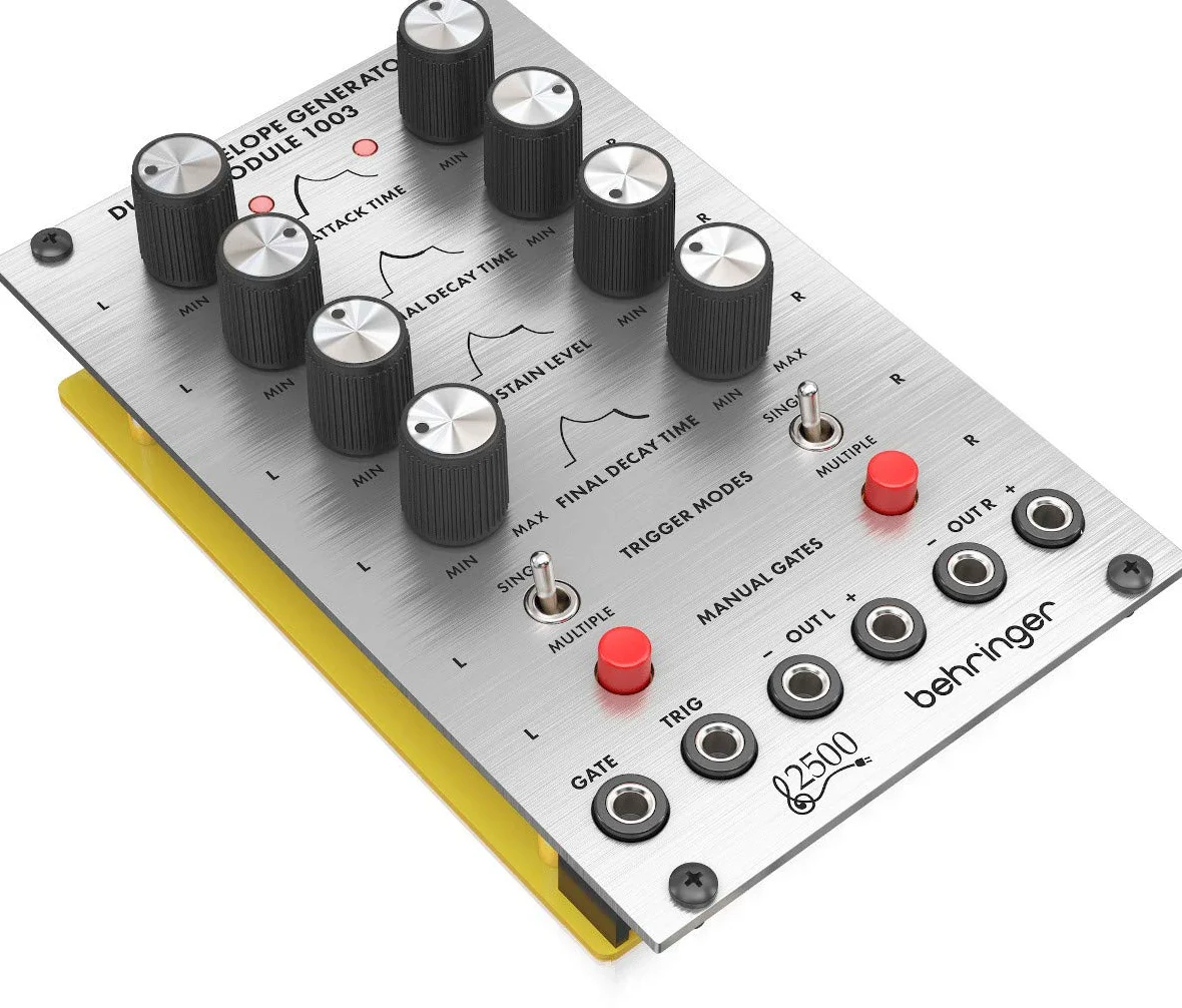 Behringer DUAL ENVELOPE GENERATOR MODULE 1003 Module de Génération de Double Enveloppe Analogique Série 2500 pour Eurorack