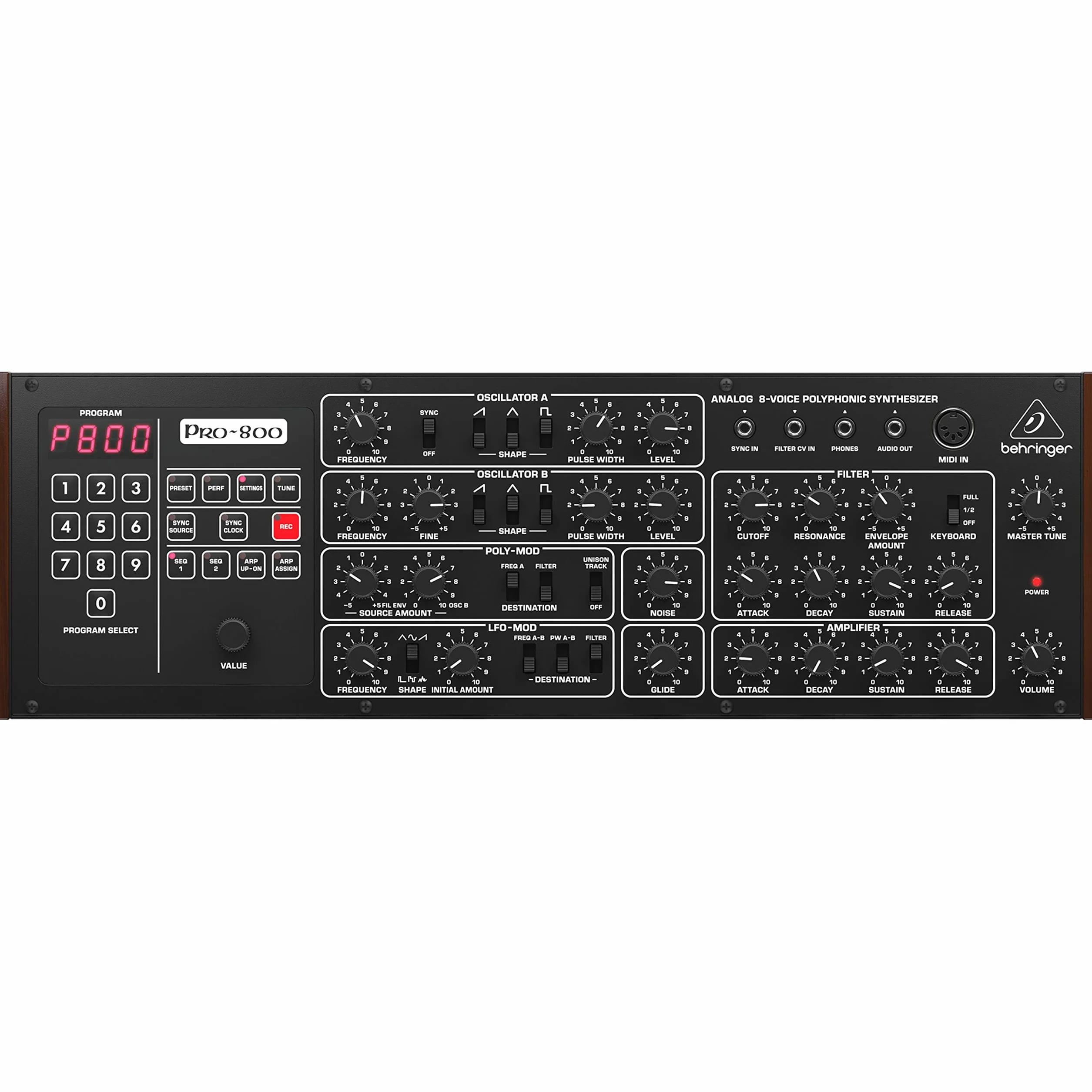 Behringer Pro-800 - Synthétiseur analogique, Noir