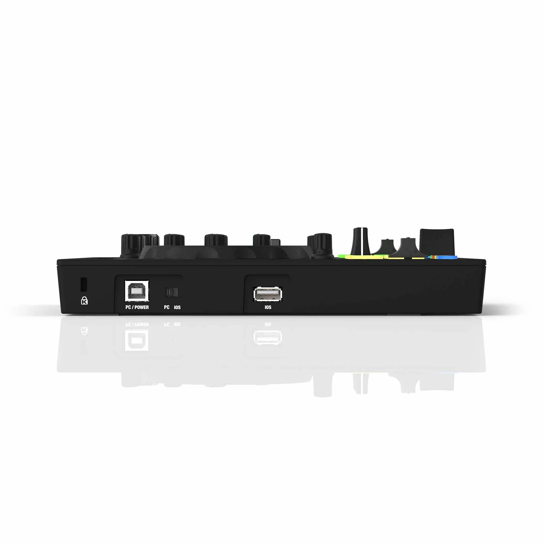 Reloop Buddy Contrôleur DJ compact à 2 canaux pour Algoriddim DJay sur iOS, iPadOS, Android, Mac et PC avec pads de performance RVB, palettes FX et commandes Neural Mix