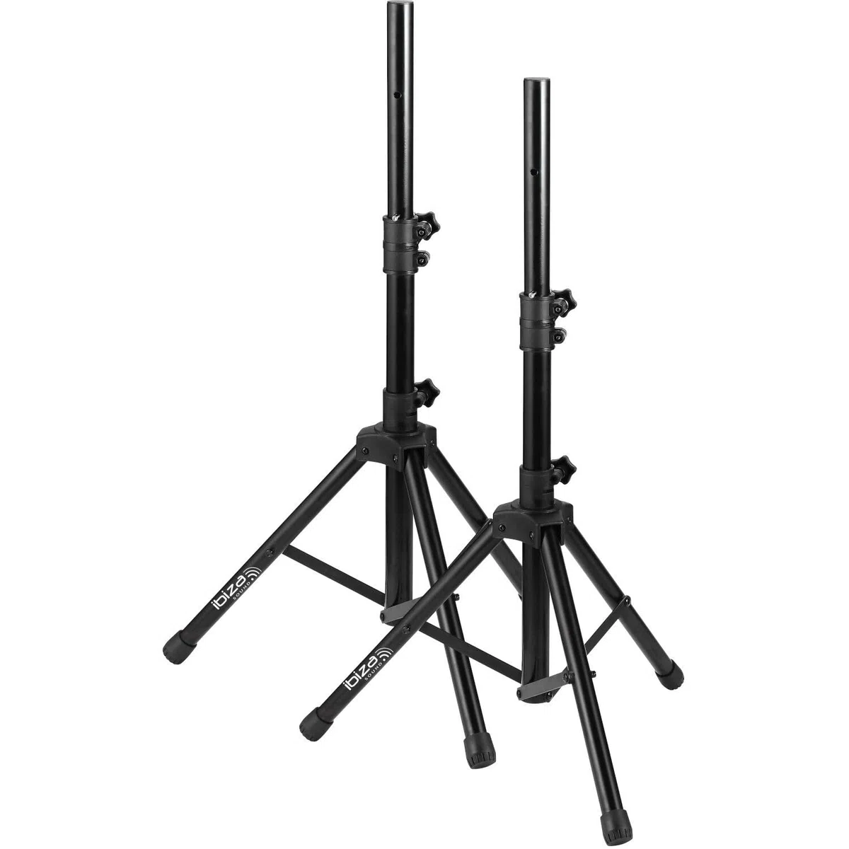 Ibiza Sound - Mini Supports d'enceintes avec Housse - Hauteur Max 1.20M / Charg 30 kg - SS01B-MINI