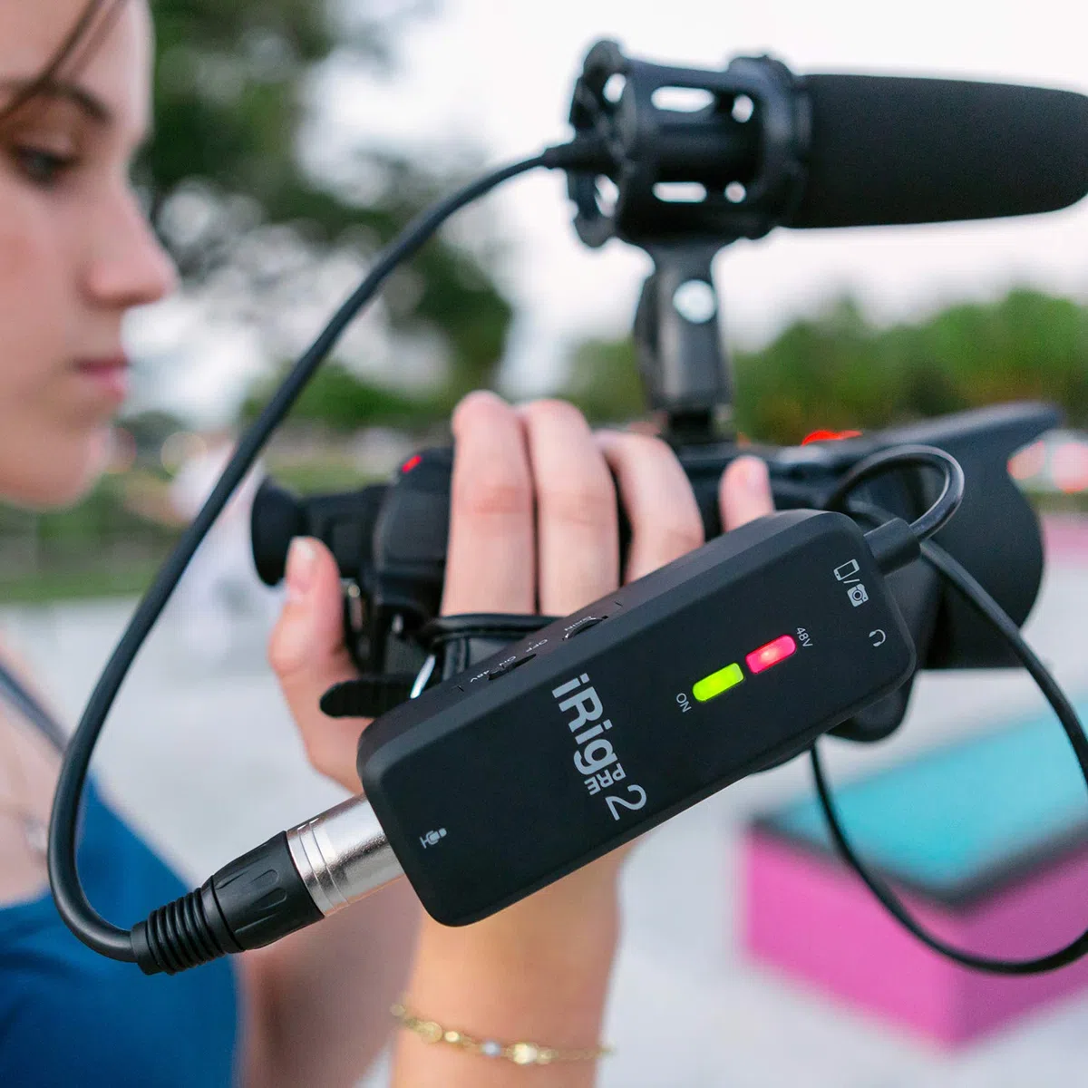 IK Multimedia iRig Pre 2 Préampli microphone pour smartphones, tablettes et caméras vidéo