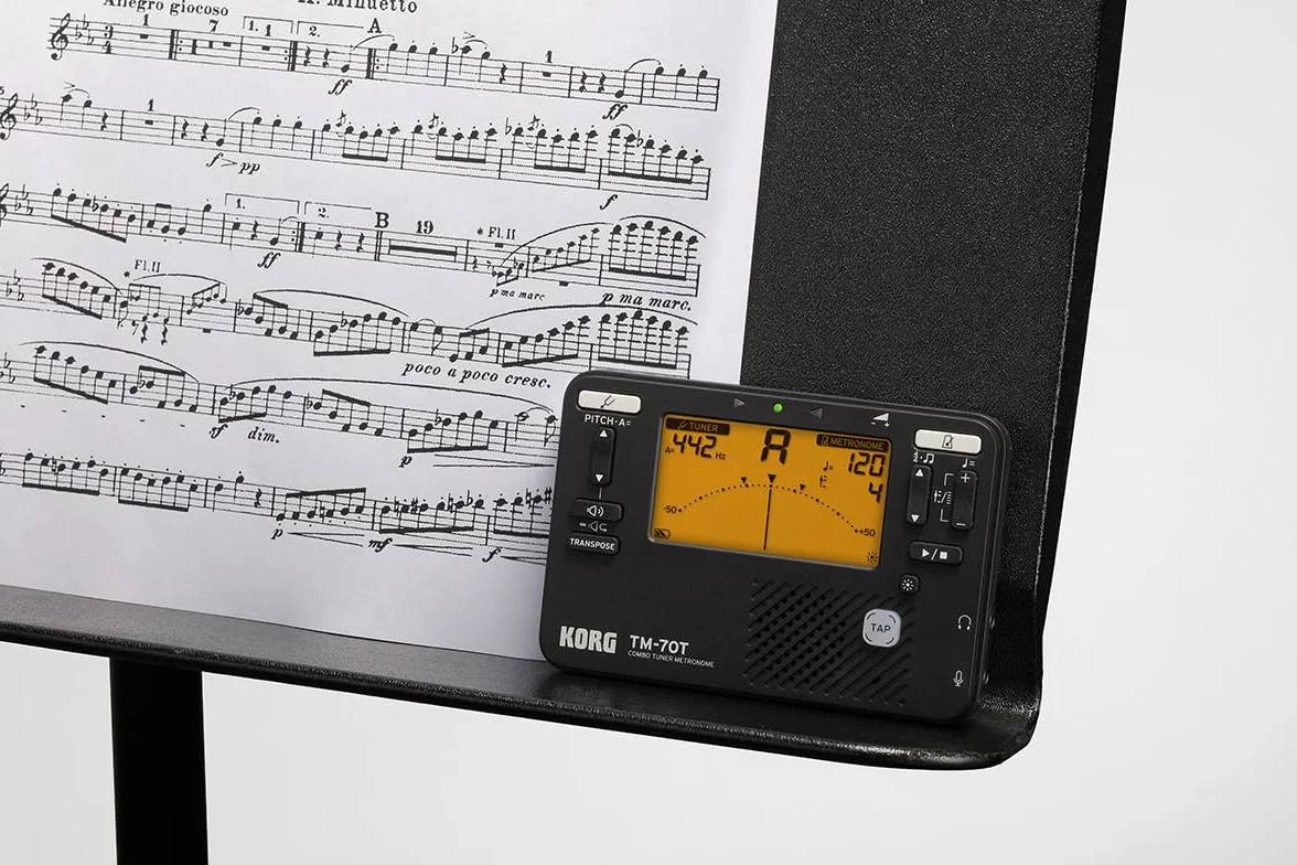 Korg TM70 Métronome et Accordeur Chromatique Combinés - Noir