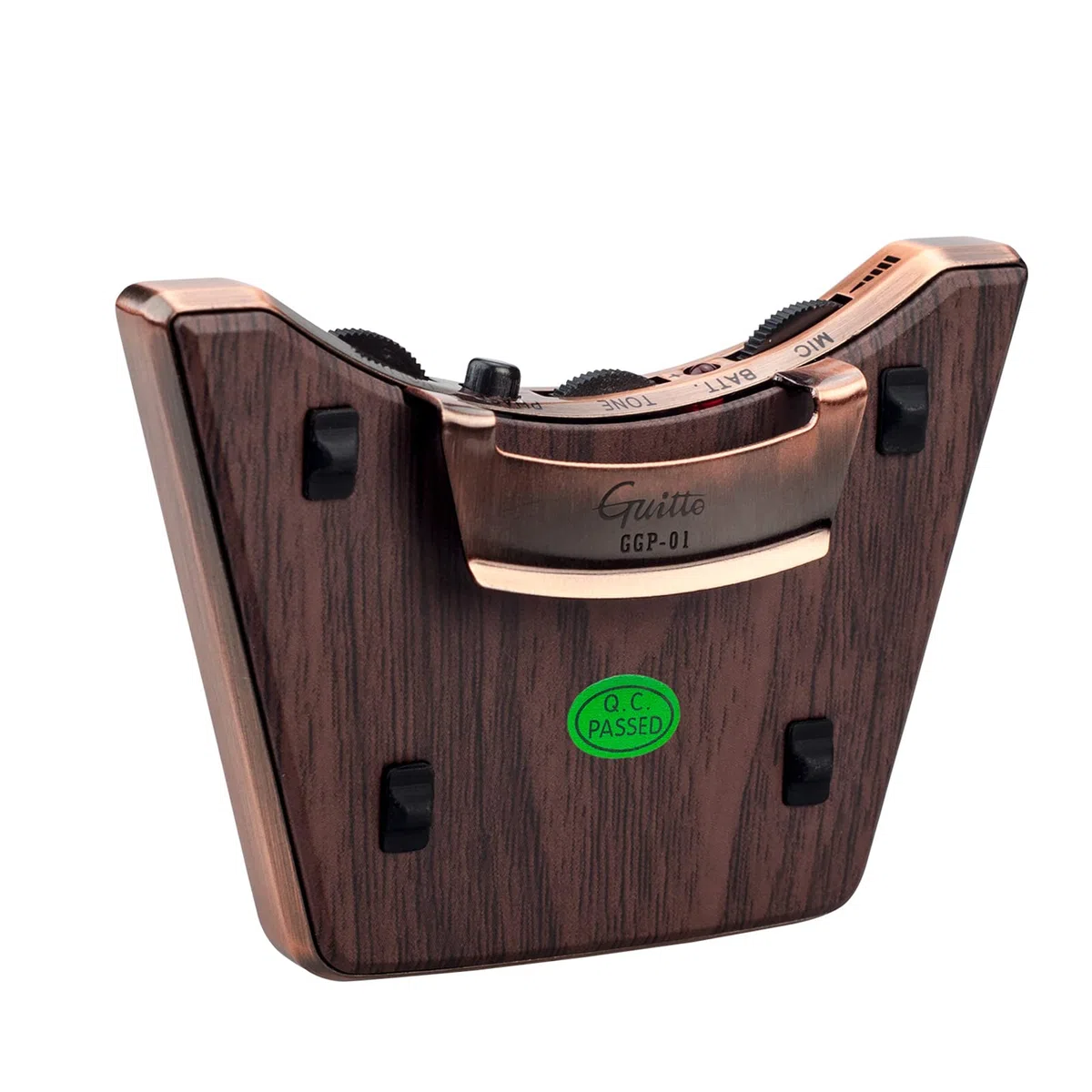 Micro de guitare acoustique - Double mode de micro piézo + micro - Prend en charge le volume et le réglage de la tonalité - Fonction de phase - Installation facile pour guitares folk classiques