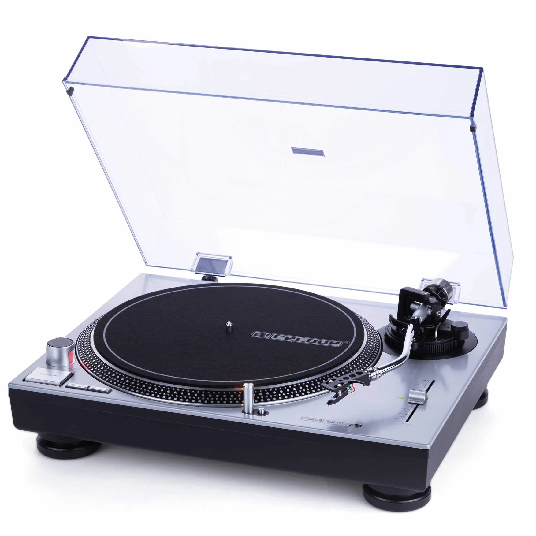 Reloop Tourne-disque professionnel RT-3 USB à entraînement direct Argenté
