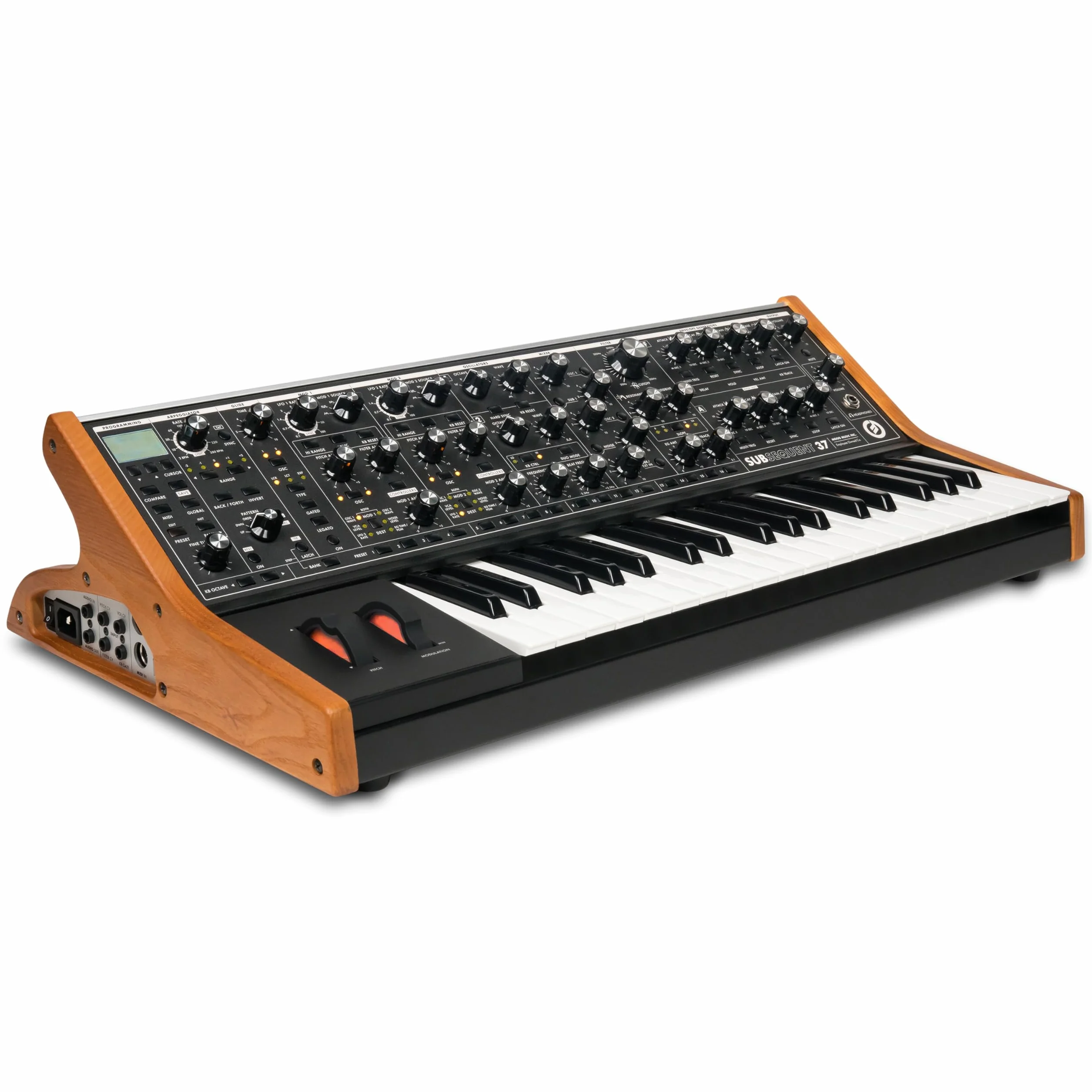 MOOG Subsequent 37 - Synthétiseur Analogique Paraphonique et Clavier MIDI 37 Touches Semi-Lestées, Amplificateur Casque, 256 Préréglages, Écran et Logiciel