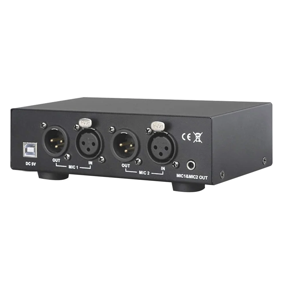 PURPLLE Alimentation FantôMe USB 48 V à Sortie Mixte pour Microphones à Condensateur ÉQuipement D'Enregistrement de Musique