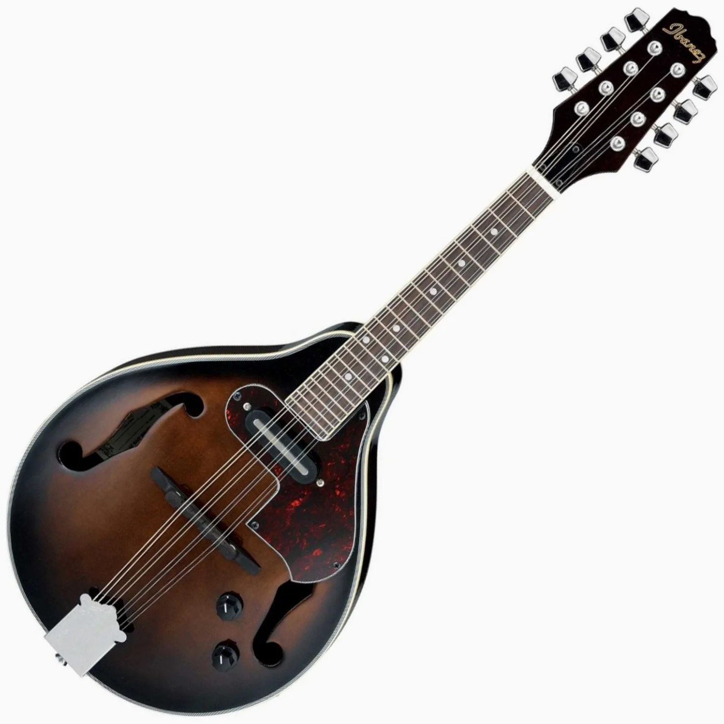 Ibanez M510E-DVS Ibanez M510E DVS-mandoline avec système de micros-Sunburst avec étui pour violon Foncé