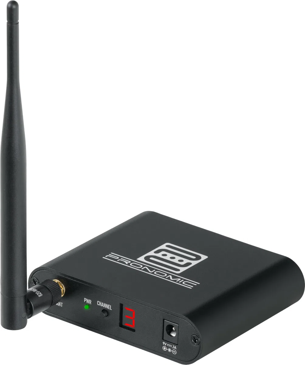 Pronomic SCBS-41 USB-C Silent Disco V2 Band Set - 1 Émetteur Et 4 Casques sans-Fil - 3 Canaux avec Mixs Séparés - Répétitions Silencieuses sans Câbles - USB-C - 863–865 MHz - Noir