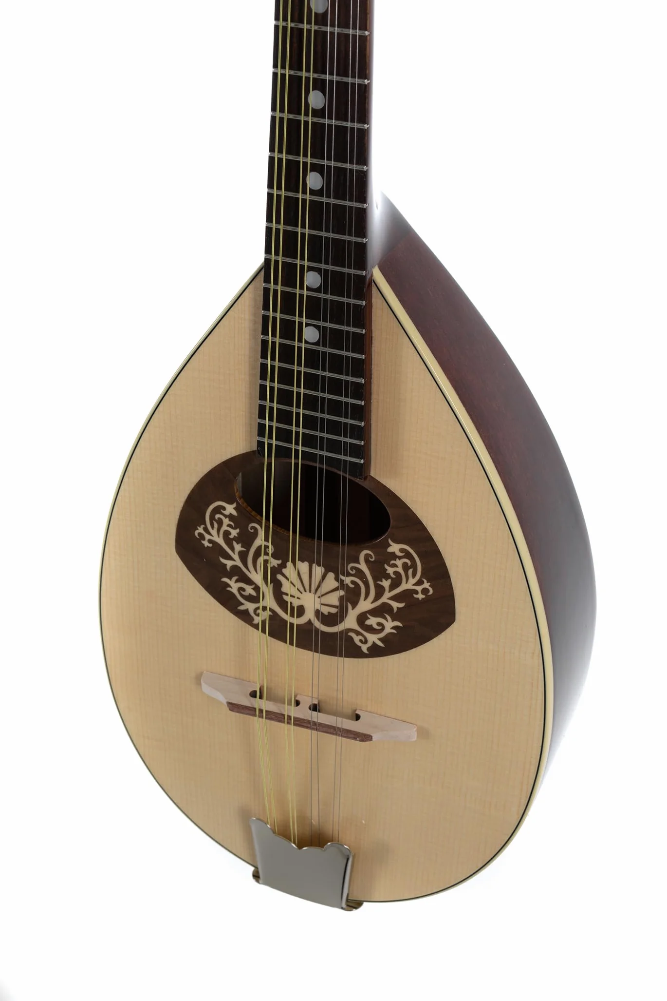 GEWA Mandoline Pro Arte Modèle 1 - Mandoline plate - Forme portugaise - Table en épicéa massif - Fond/éclisses en érable massif - Haute brillance - Fabriqué en Europe