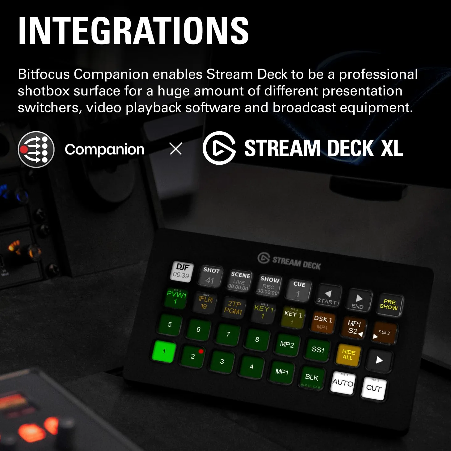 Elgato Stream Deck XL – Contrôleur de studio avancé, 32 touches macro, déclenchement d’actions dans les applications et les logiciels comme OBS, Twitch, ​YouTube et d’autres, compatible Mac et PC