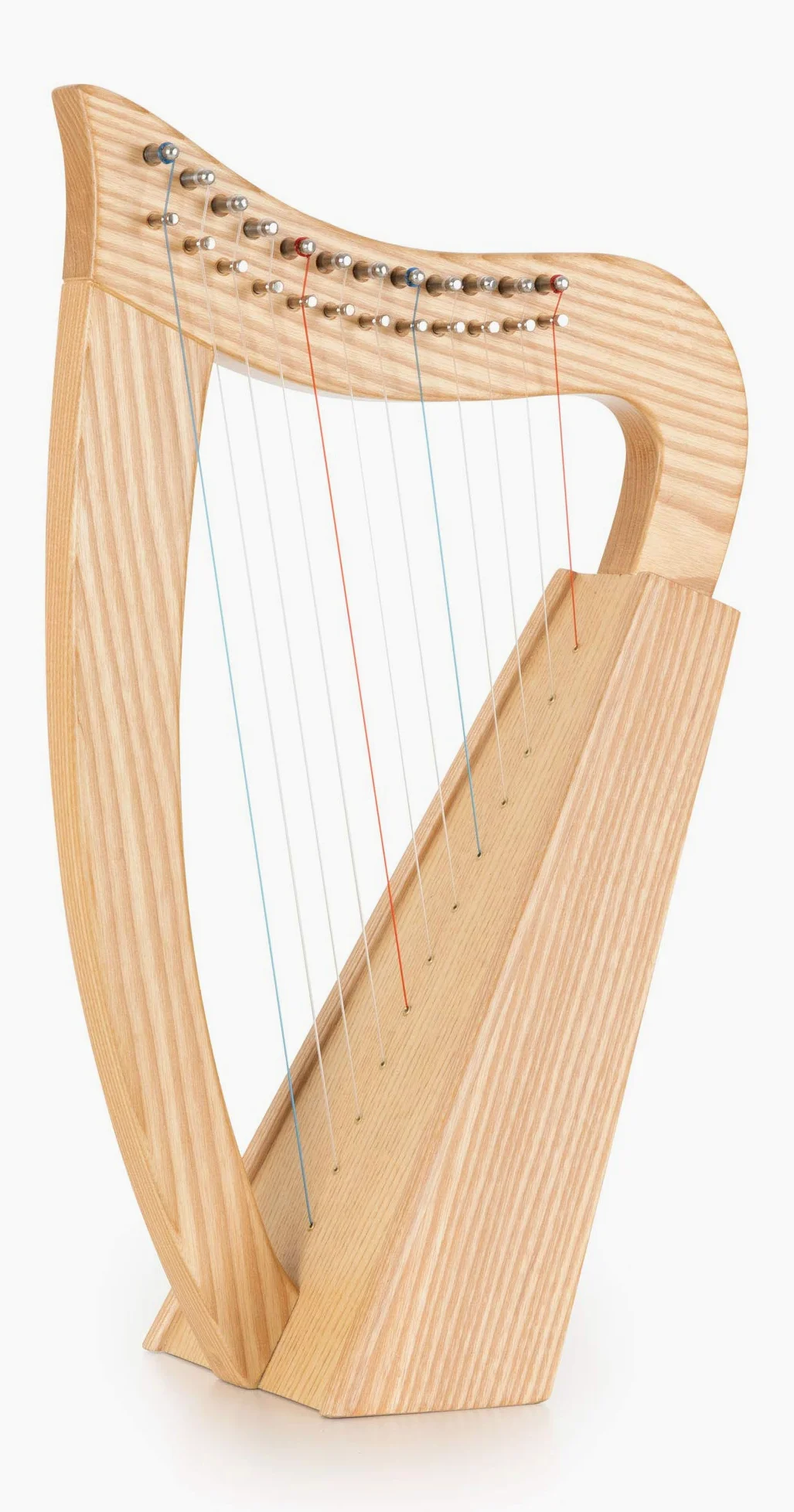 Classic Cantabile Harpe Celtique - Harpe Celtique Compacte en Frêne - 12 Cordes - Accordée en Do Majeur - Inclus Sacoche et 2 Clés d’Accordage - Hauteur : 51 cm