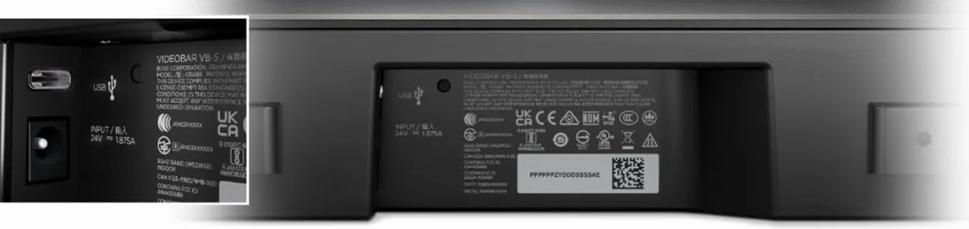 Bose Videobar VB-S Système de Visioconférence USB Tout-en-Un avec Qualité Audio Professionnelle Bose, Caméra 4K Ultra-Haute Définition et Placement Flexible | 230V | Version EU