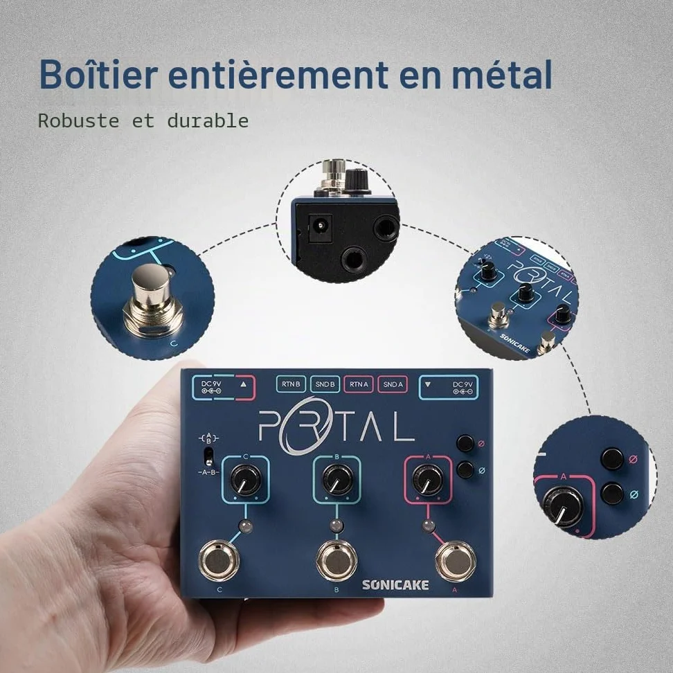 SONICAKE Active Signal Mixer Sélecteur de ligne analogique comme ABY et boucle FX Portal
