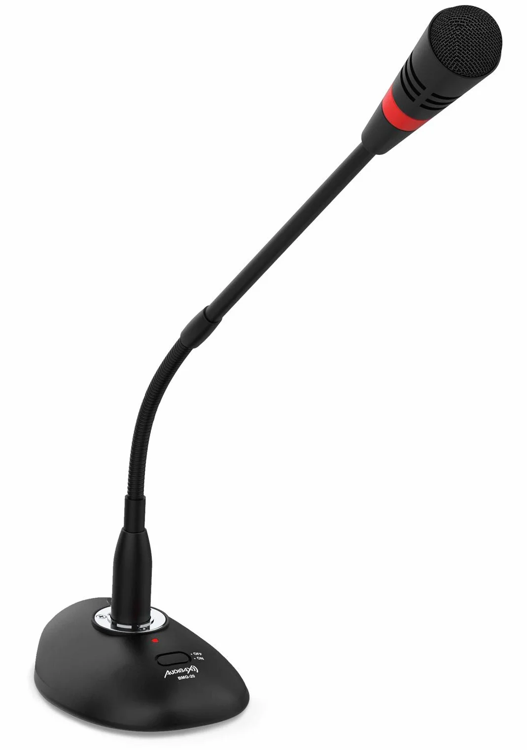 Audibax BMG20 - Microphone de Conférence - Microphone à Condensateur Cardioïde - Distance de Réception du Son 50 cm - Comprend Le Microphone, Le Câble et la Bonnette - Bouton on/Off - Connexion XLR
