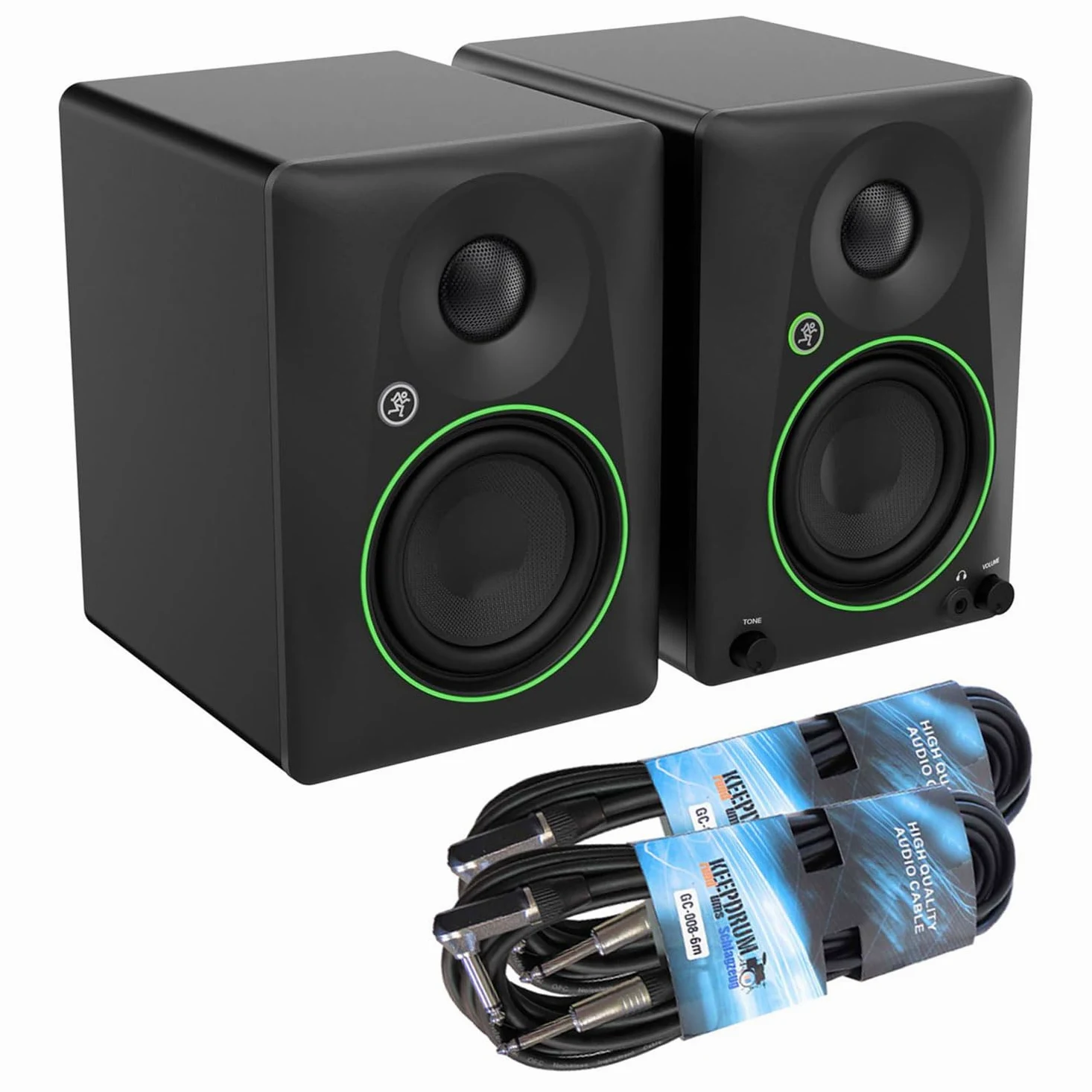 Mackie CR4.5BT Moniteur de studio actif 2 voies haut-parleur Bluetooth avec 2 câbles jack Keepdrum