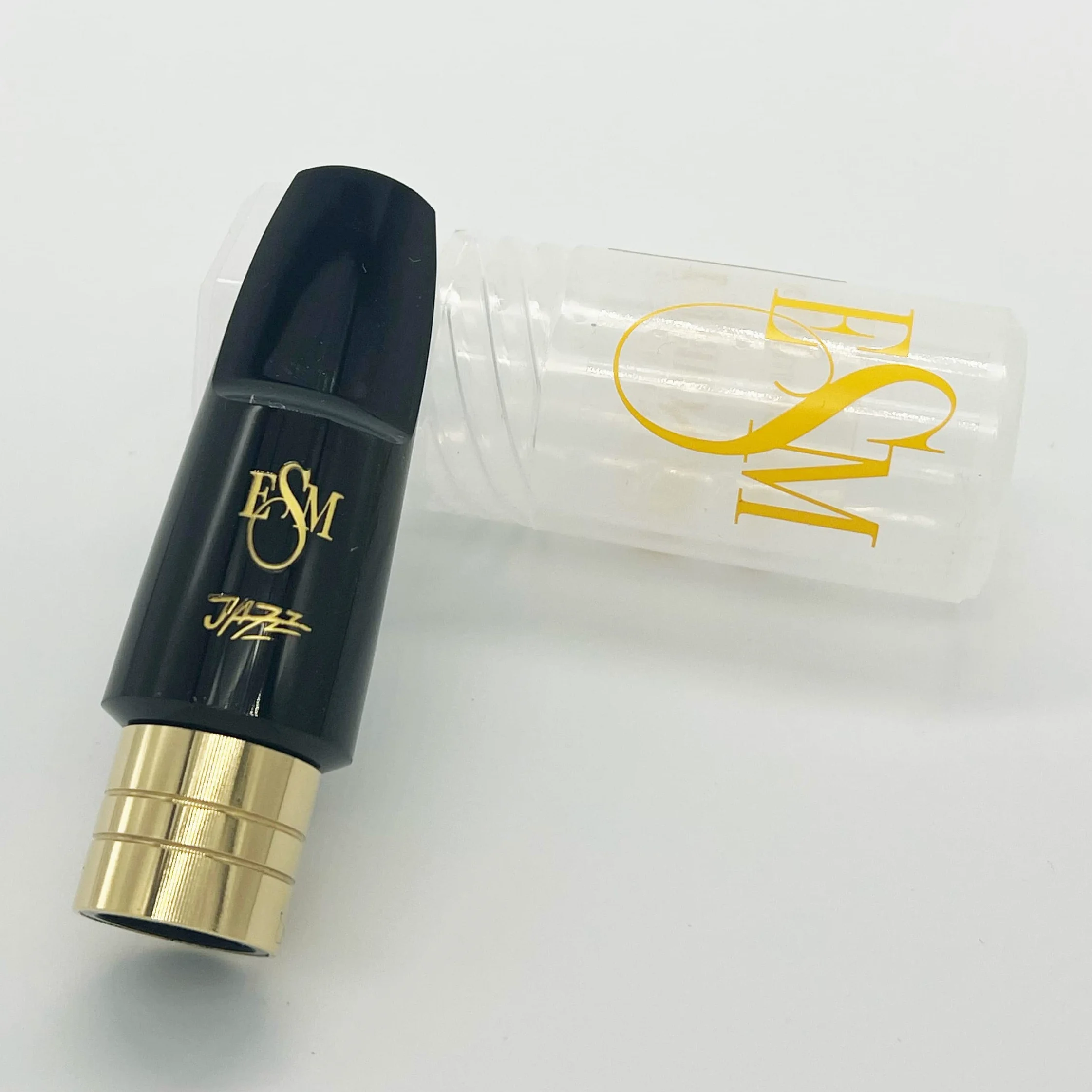 ESM® Schreiber 'Jazz' Embouchure pour Saxophone Alto, avec anneau en métal - Fabriqué en Allemagne (Ouverture: 6)
