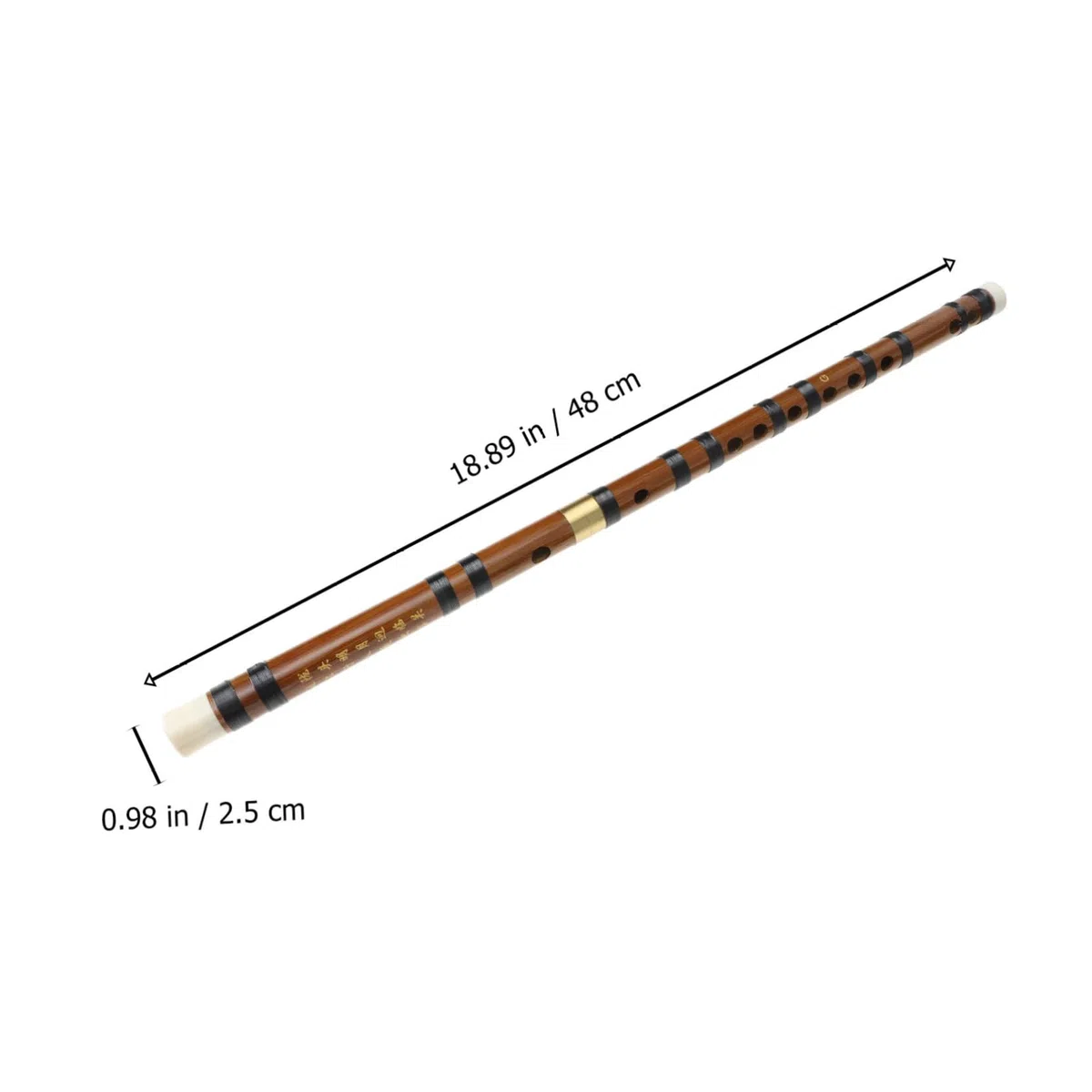 YARNOW Flûte en Bambou Détachable de Style Rétro, Ton Précis et Prise en Main Confortable, Instrument Traditionnel pour Débutants en Musique