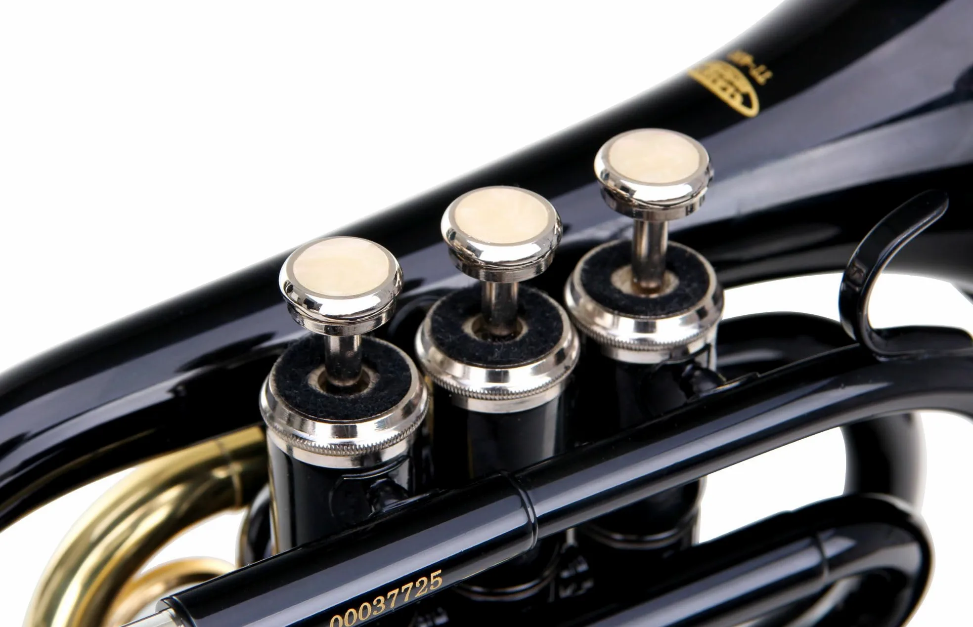 Classic Cantabile Brass TT-400 Trompette de Poche en Sib (laiton, pavillon diamètre : 93 mm, perce : 11,8 mm, accord : Sib, incl. étui léger, embouchure, chiffon de nettoyage, gants) noire