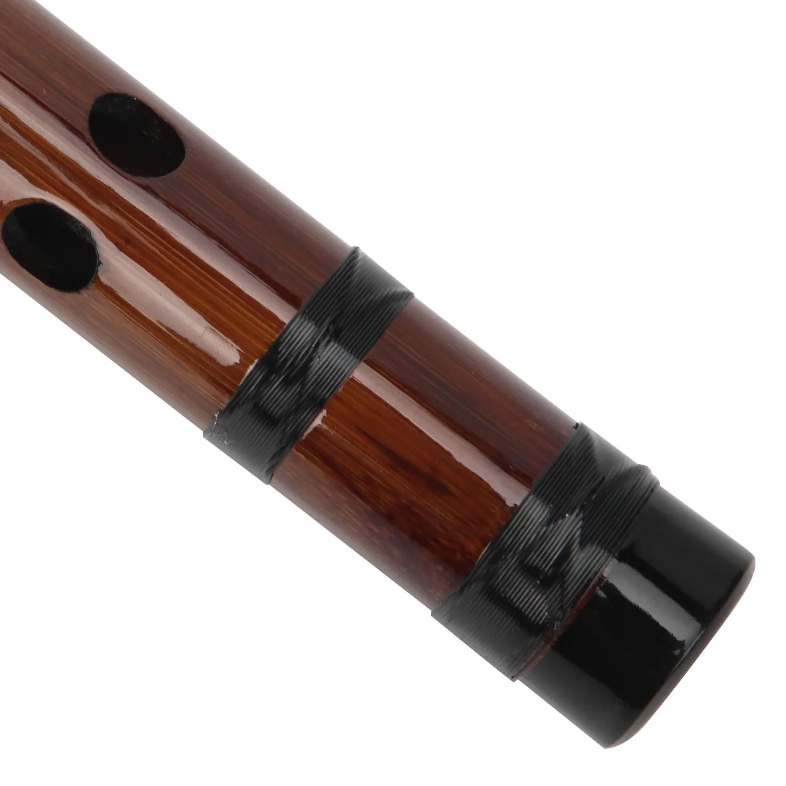 Walfront Flûte en Bambou D-Key Dizi Bitter Bamboo Flute For Beginners With Lettering Body 8 Years Dry Material Dizi Kit Chinese Music Instrument