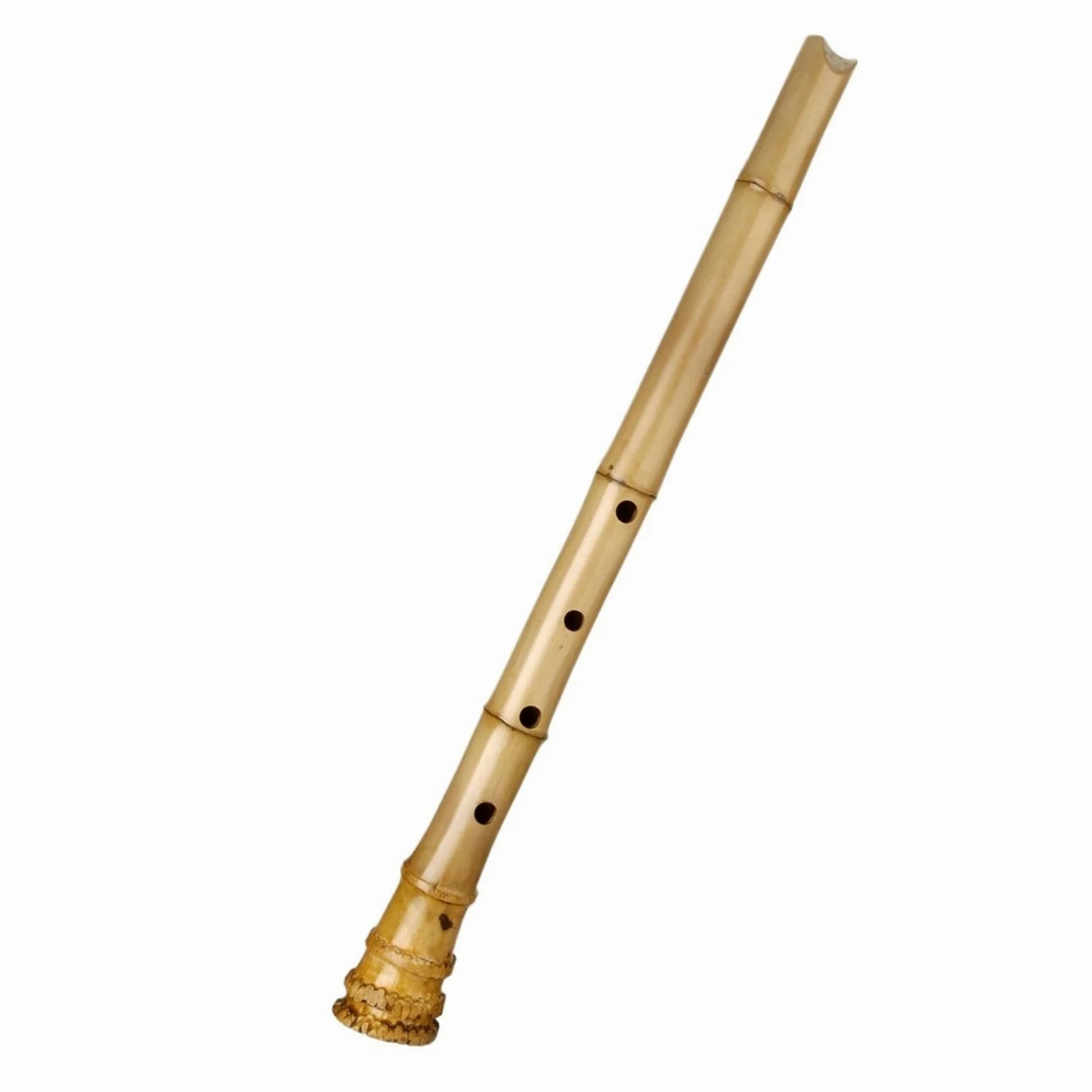 Flûte verticale en bambou à 5 trous 1.8 Shakuhachi instrument en bois ton D avec racine non Nanxiao Professionnelle Flûte Bambou