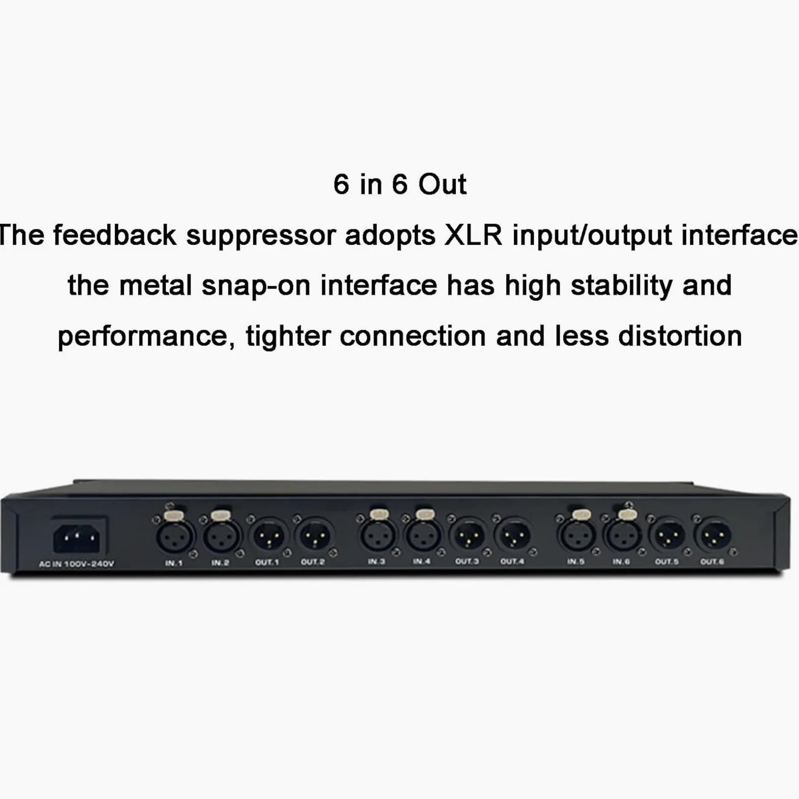 Feedback Eliminator Microphone anti-hurlement Changeur de fréquence pour performance, scène, conférence et karaoké
