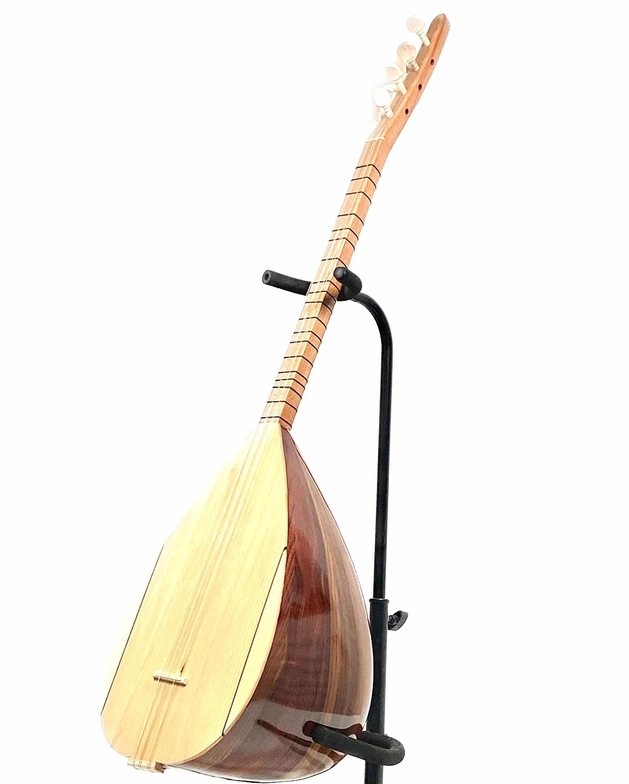 Melody Saz Baglama avec housse et micro - 7 cordes - Bruit - 115 x 20 x 18 cm - Marron - Acier allié - Acajou - 3 kg