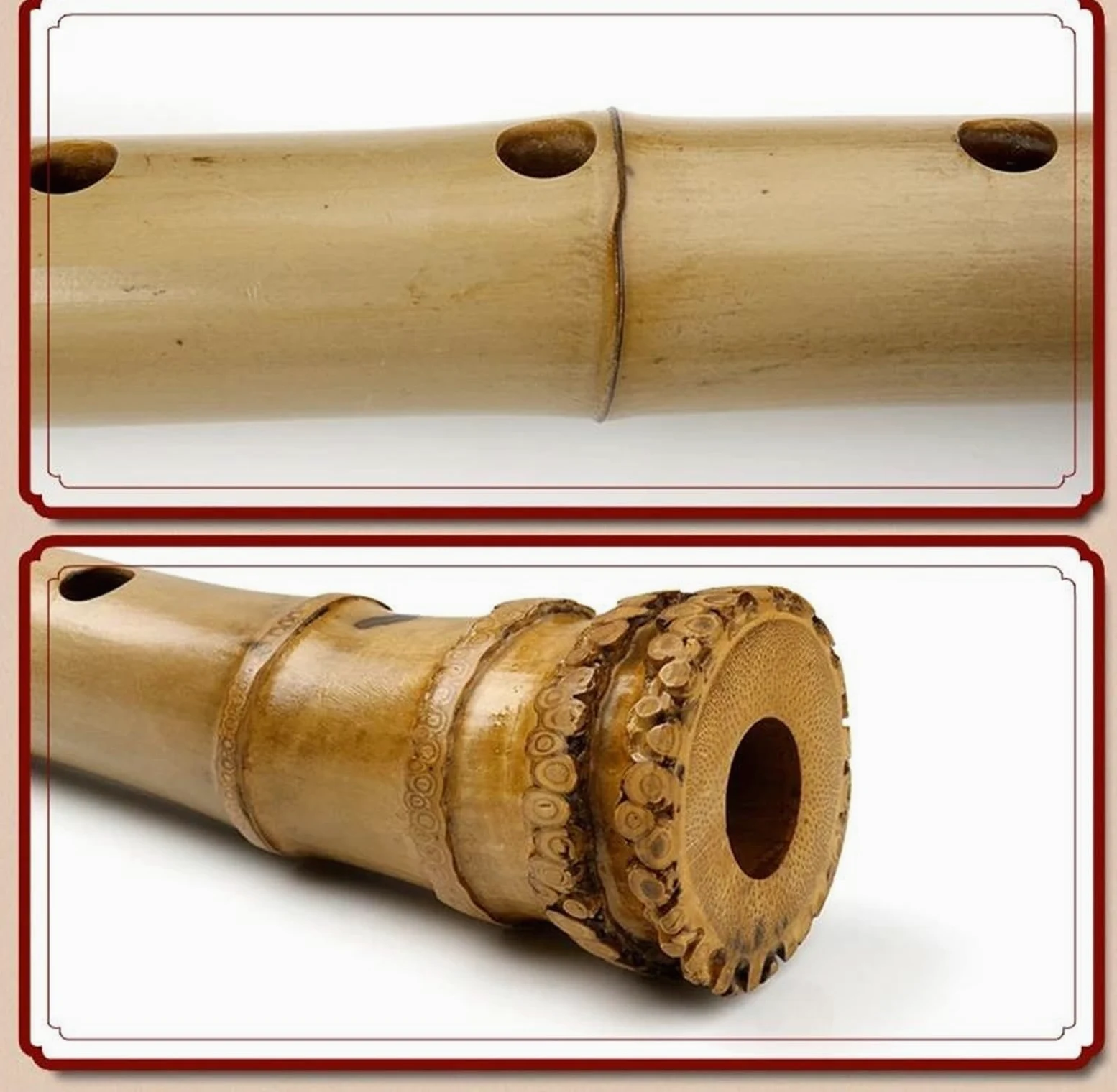 Flûte verticale en bambou à 5 trous 1.8 Shakuhachi instrument en bois ton D avec racine non Nanxiao Professionnelle Flûte Bambou