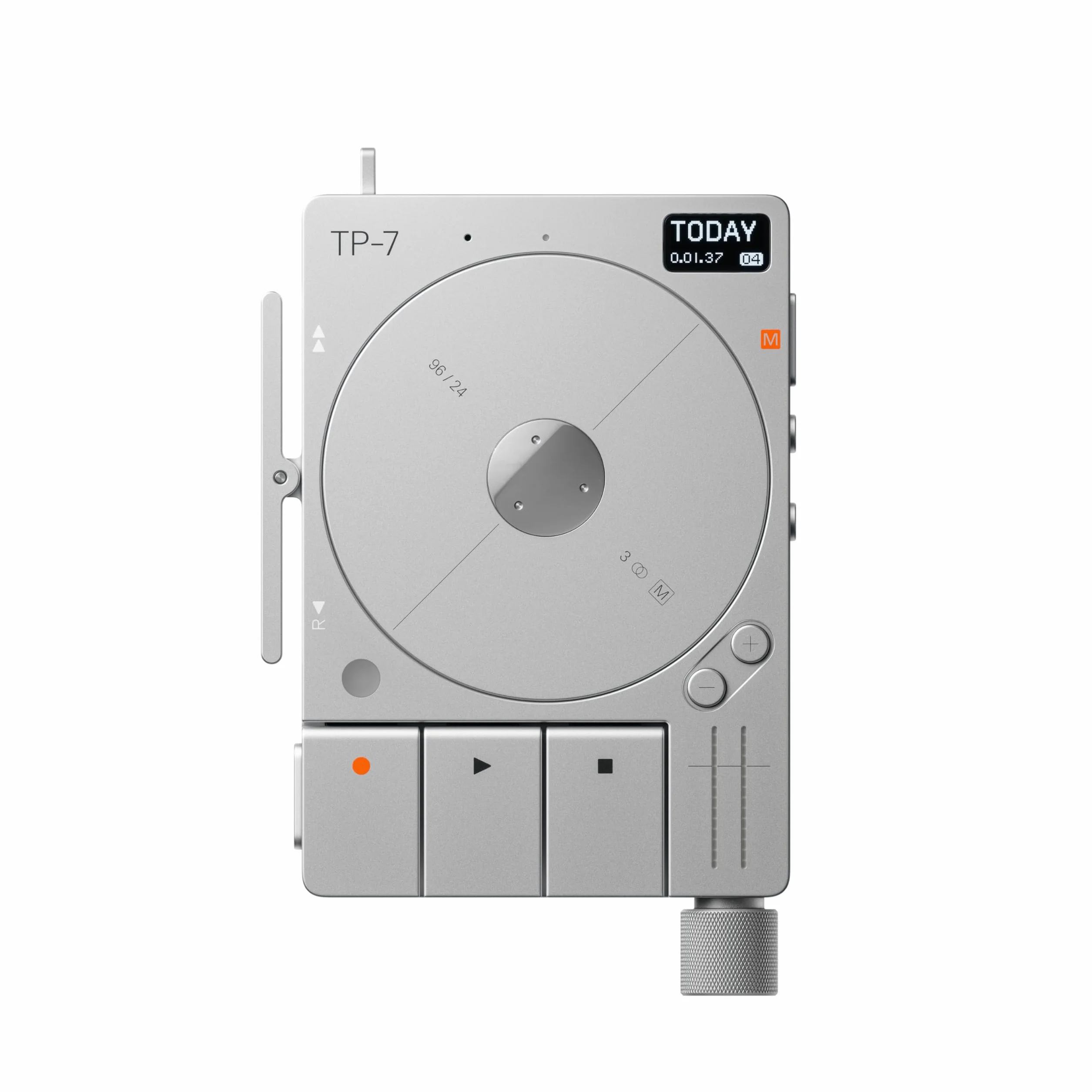 Teenage Engineering TP-7 (Enregistreur Portable, avec Interface Audio USB-C, Bluetooth, Microphone Interne, Haut-parleurs, 128 Go de mémoire, Interface Audio USB-C, 72 Heures d'autonomie)