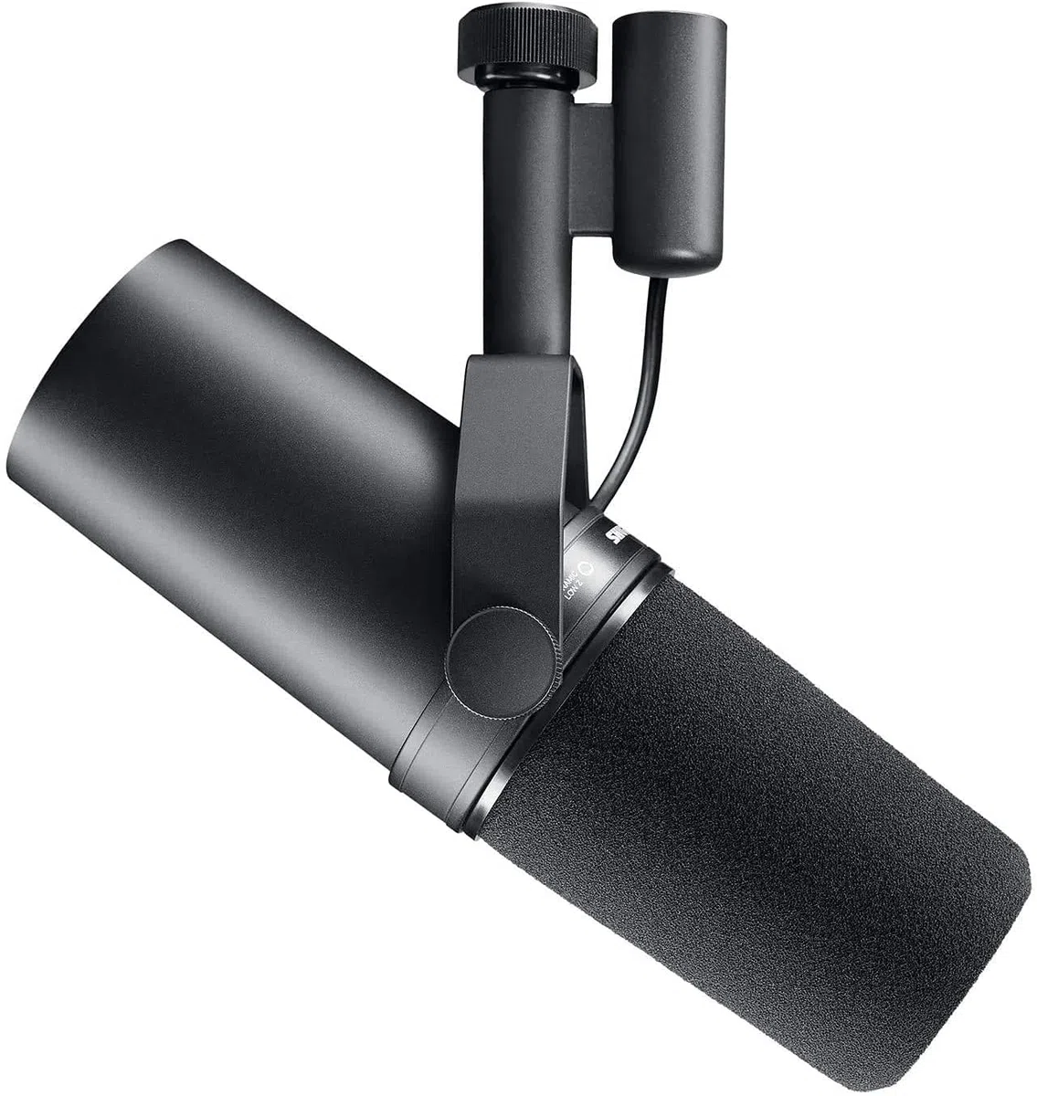 Shure SM7B Microphone Dynamique Cardioïde, Son Doux et Chaleureux pour Le Broadcast, Le Podcast ou L’Enregistrement