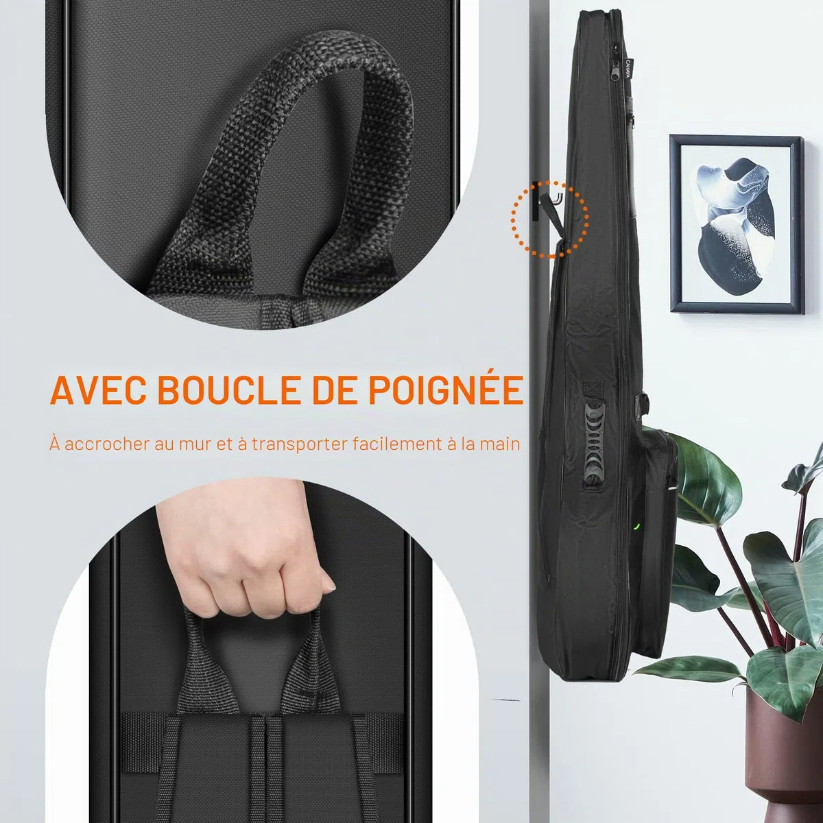 CAHAYA Housse pour Guitare Acoustique 101,6 cm, 104,1 cm, 106,7 cm, Version Premium améliorée 12 mm rembourré en éponge