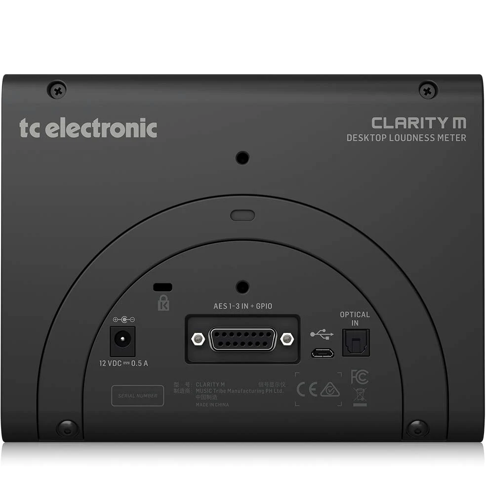 TC Electronic CLARITY M Compteur Stéréo et Audio 5.1 avec Écran LCD 5.1" Haute-Résolution et Connexion USB pour Mesure des Plug-In