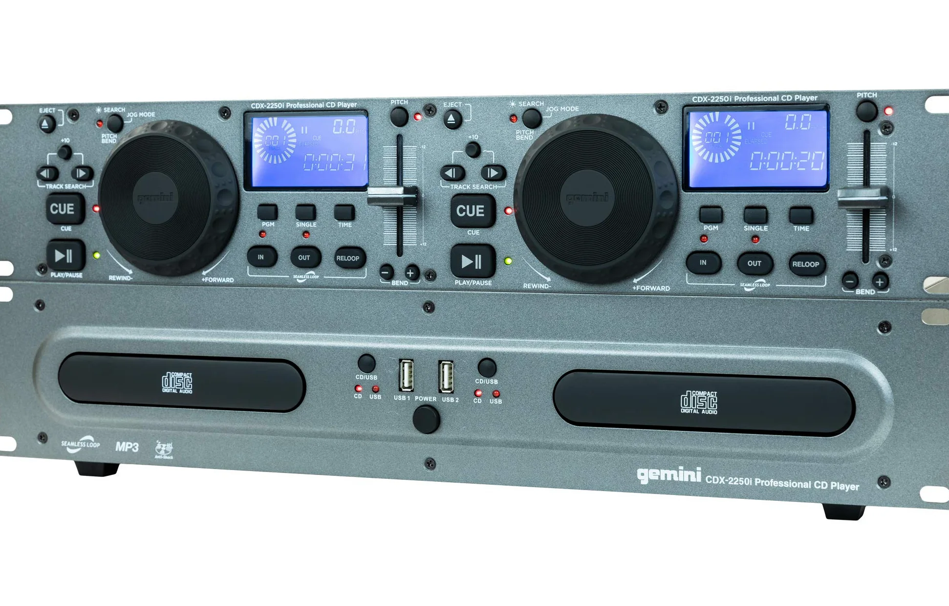 Gemini CDX2250 Lecteur multimédia Noir
