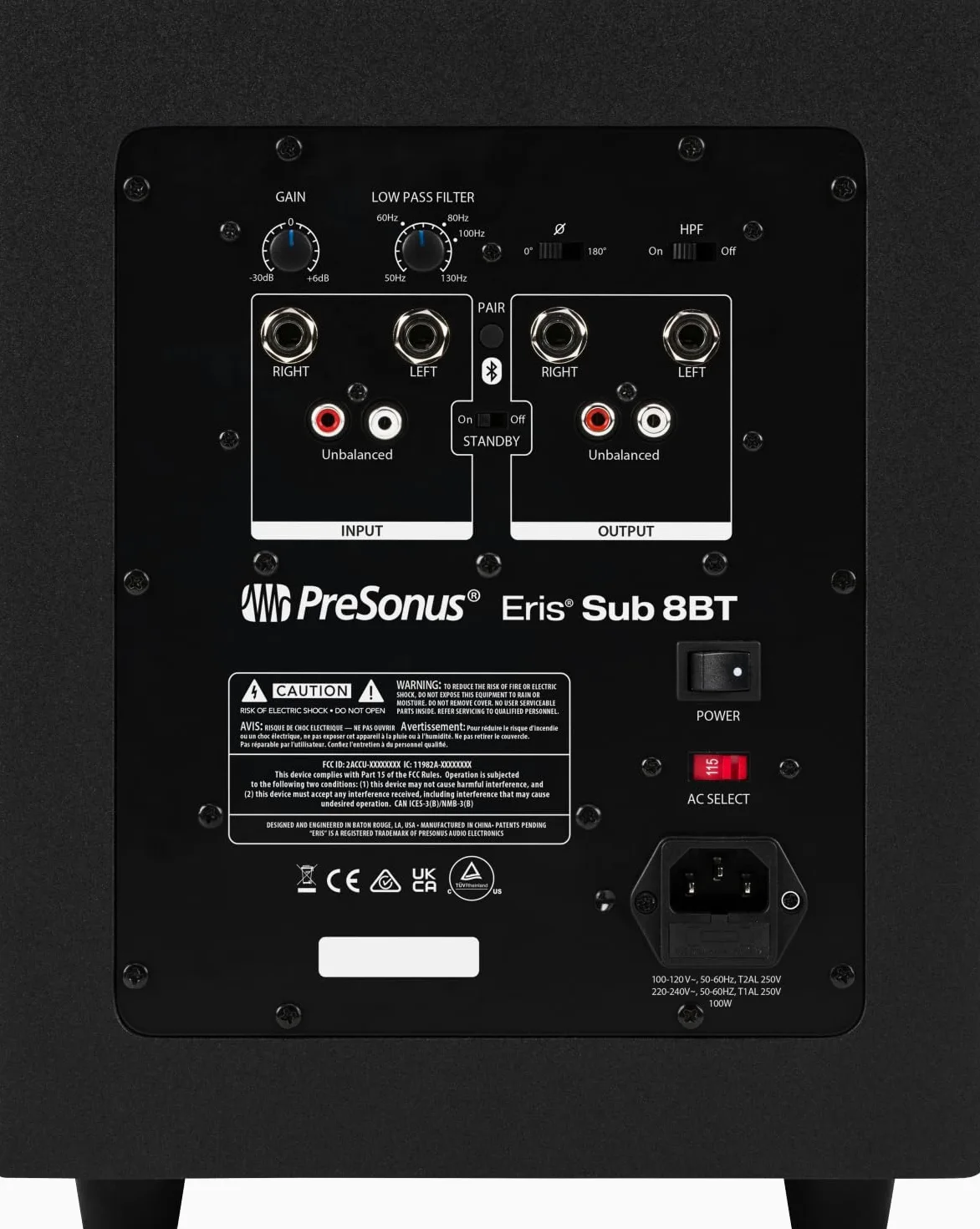 PreSonus Eris E3.5, Enceintes de Monitoring Studio, Paire, 3.5 ", 2 Voies, Multimédia Haute Définition
