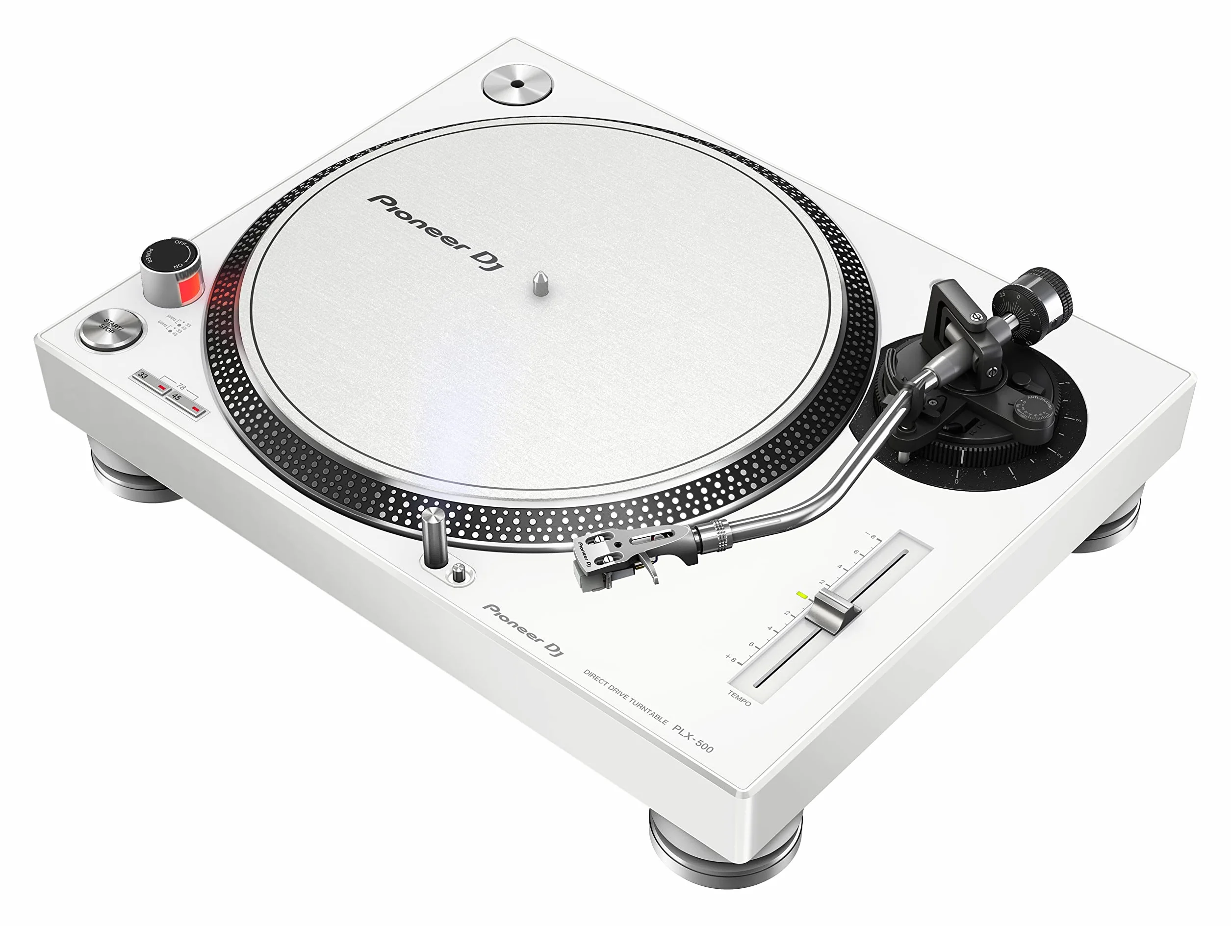 Pioneer DJ PLX-500 Platine vinyle à entraînement direct (Blanc)